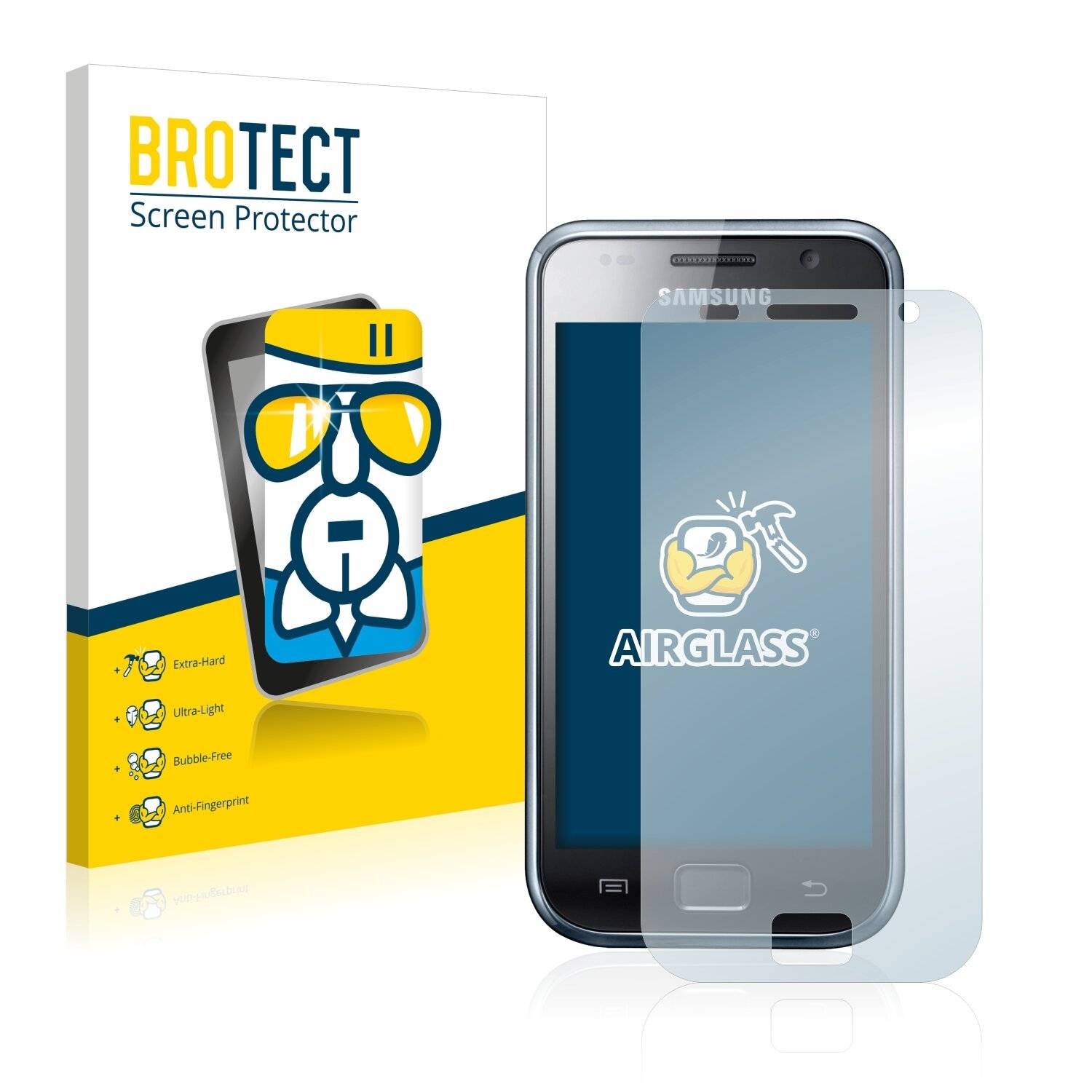 BROTECT AirGlass Schutzglas Folie für Samsung Galaxy S Plus
