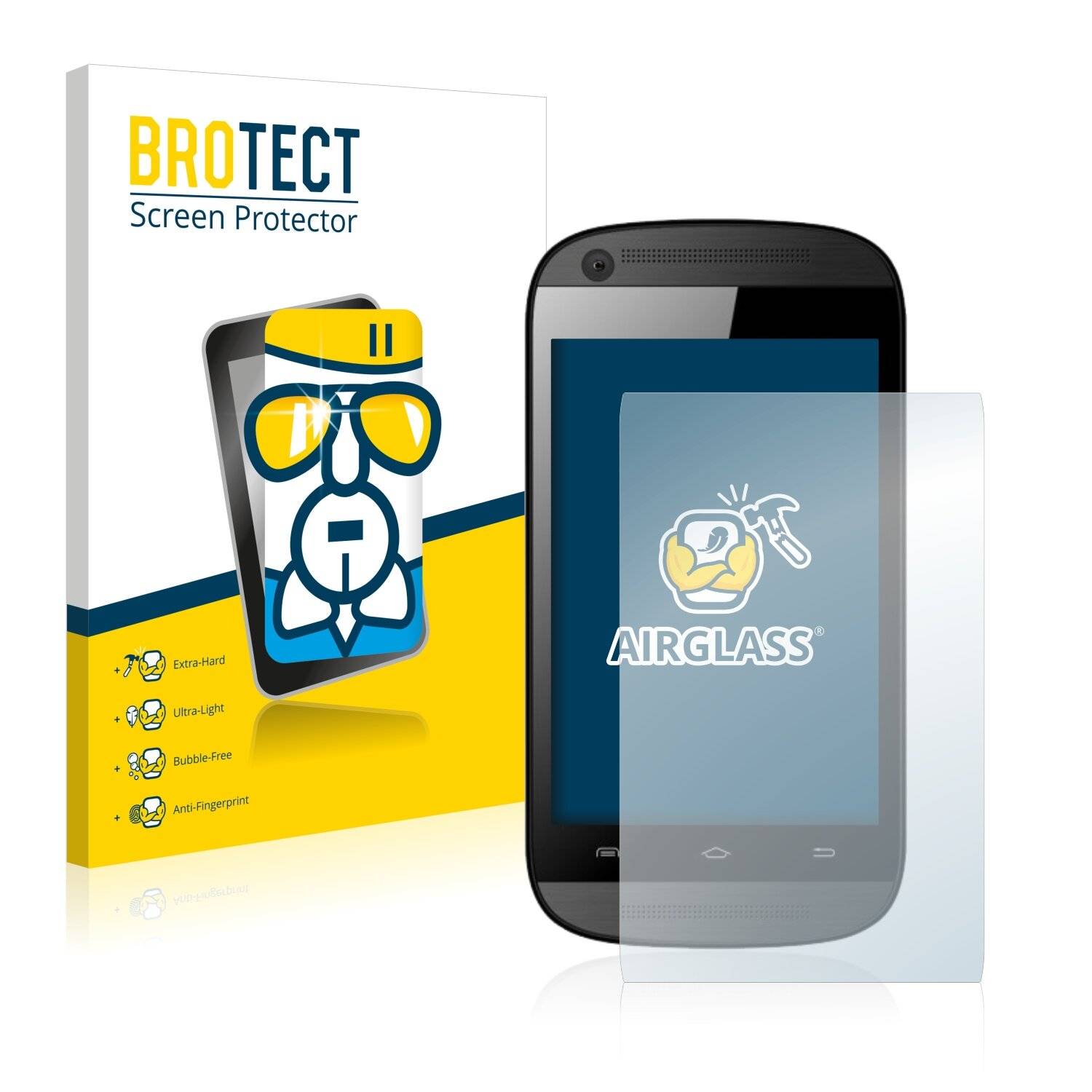 BROTECT AirGlass Schutzglas Folie für Logicom L-ement
