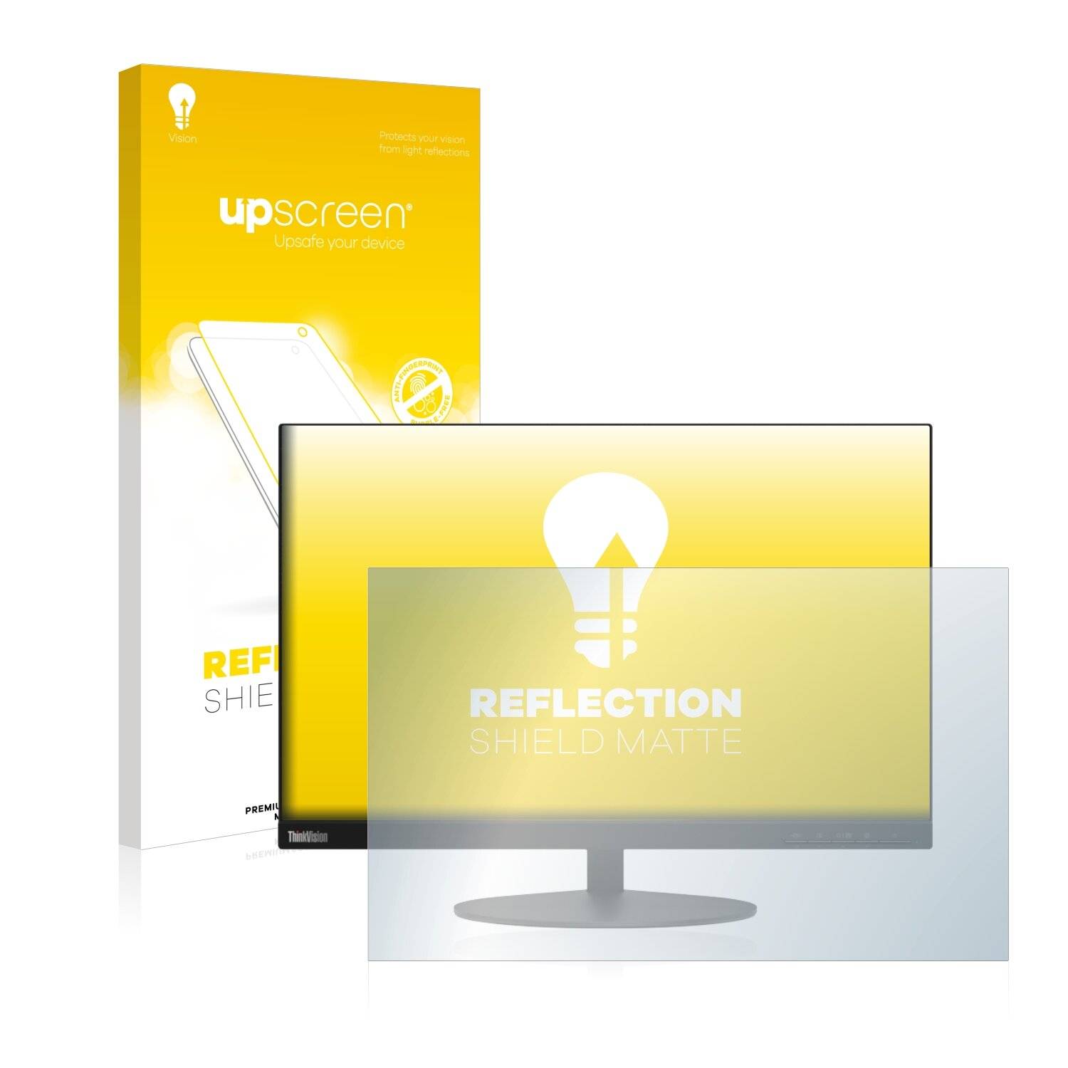 upscreen Reflection Shield Matte Premium Displayschutzfolie für Lenovo ThinkVision