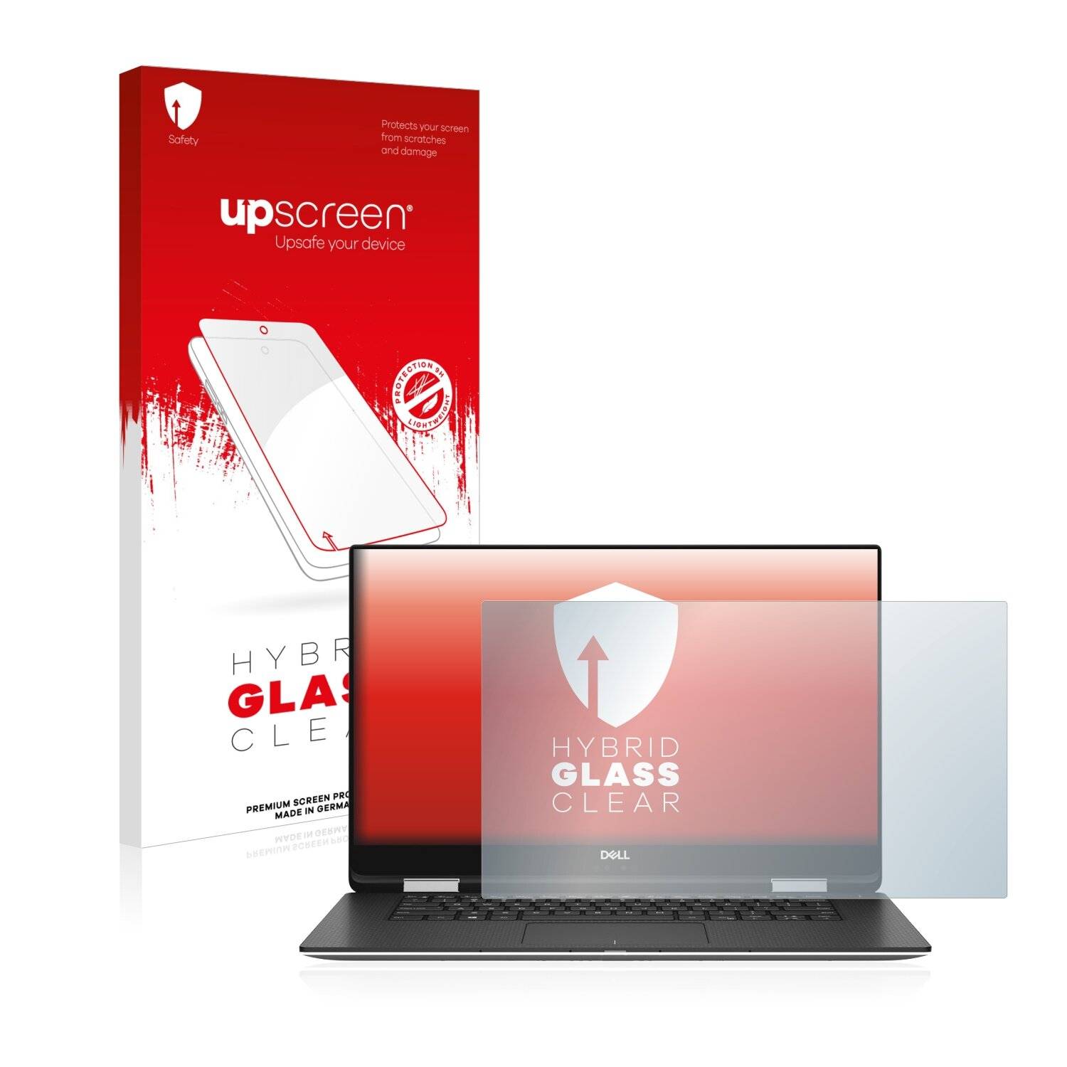 upscreen Hybrid Glass Clear Premium Schutzglas Folie für Dell Precision 5530