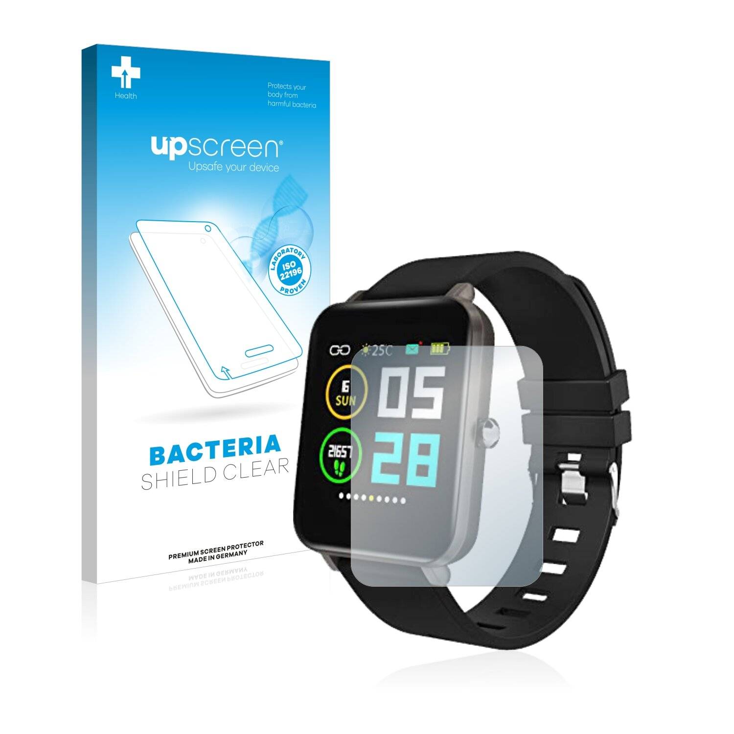 upscreen Bacteria Shield Clear Premium Antibakterielle Displayschutzfolie für Zagzog Z