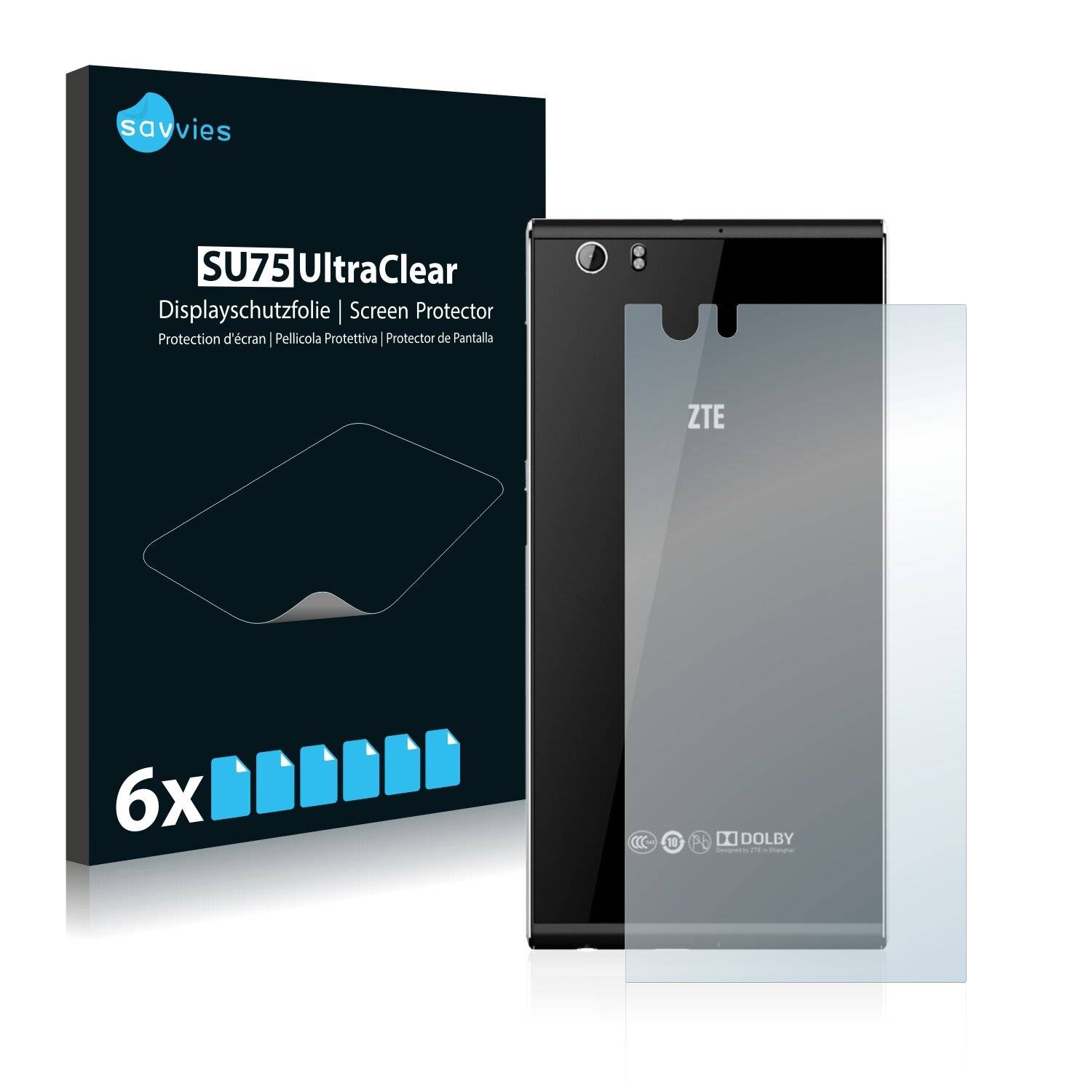 6x Savvies SU75 Displayschutzfolie für ZTE Star I Star 1