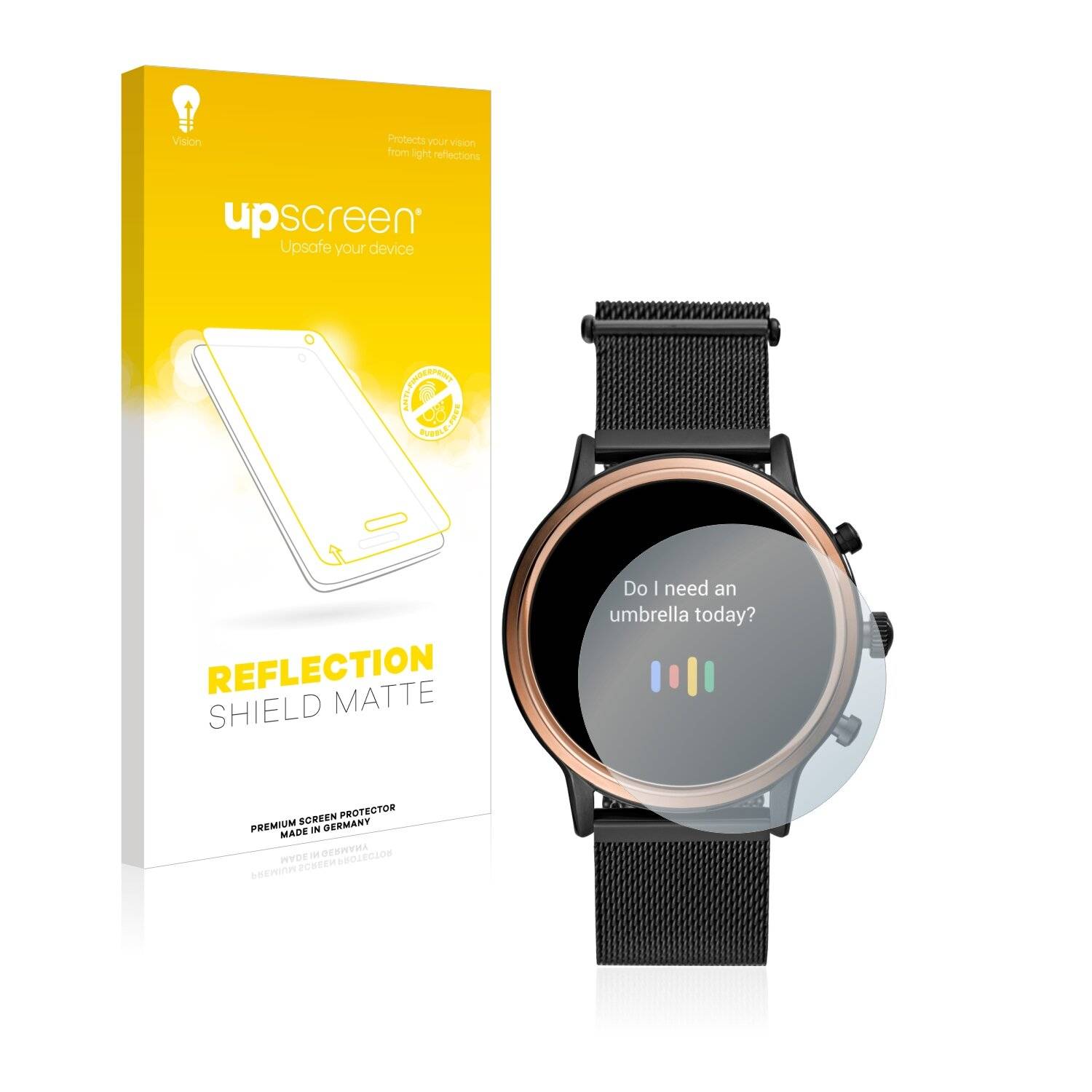 upscreen Reflection Shield Matte Premium Displayschutzfolie für Fossil Julianna HR