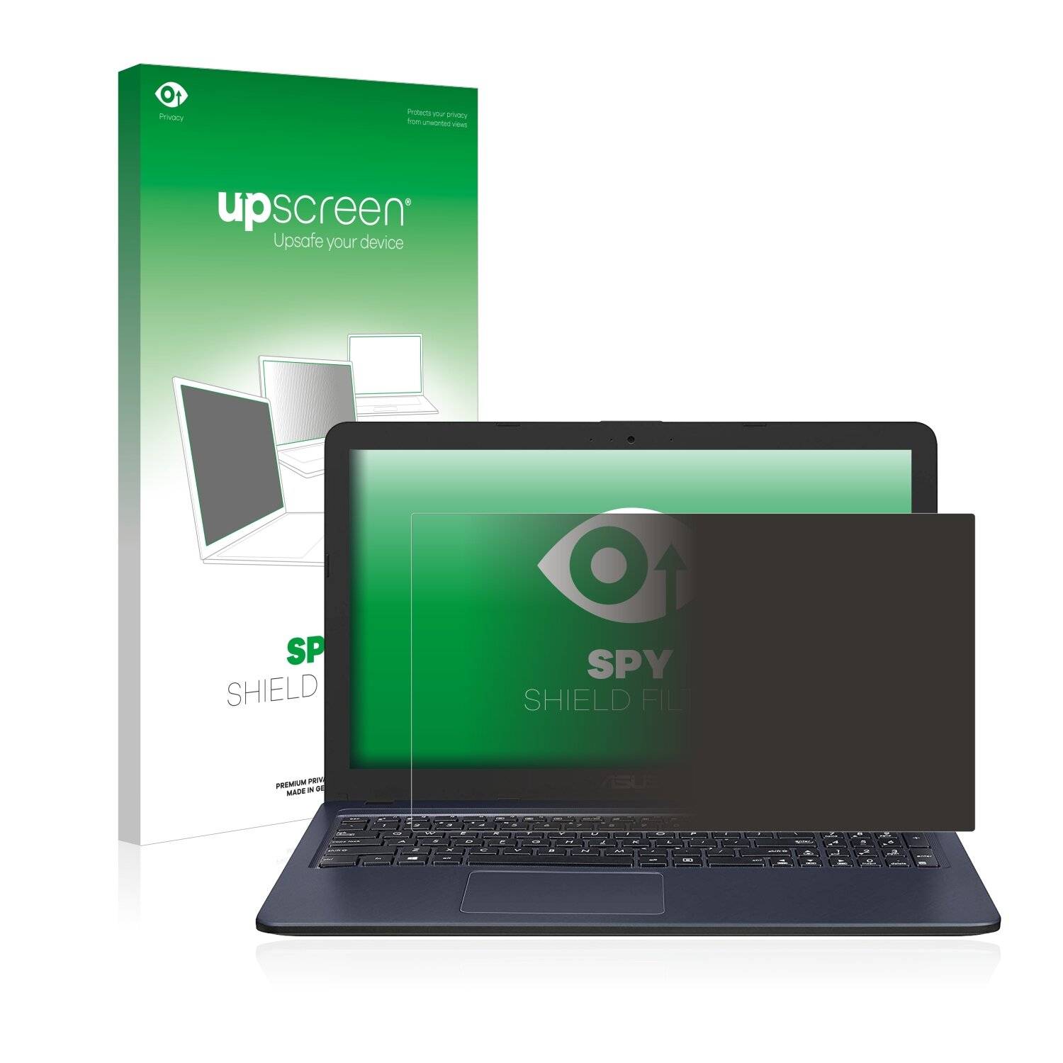 upscreen Spy Shield Filter Premium Blickschutzfilter für Asus