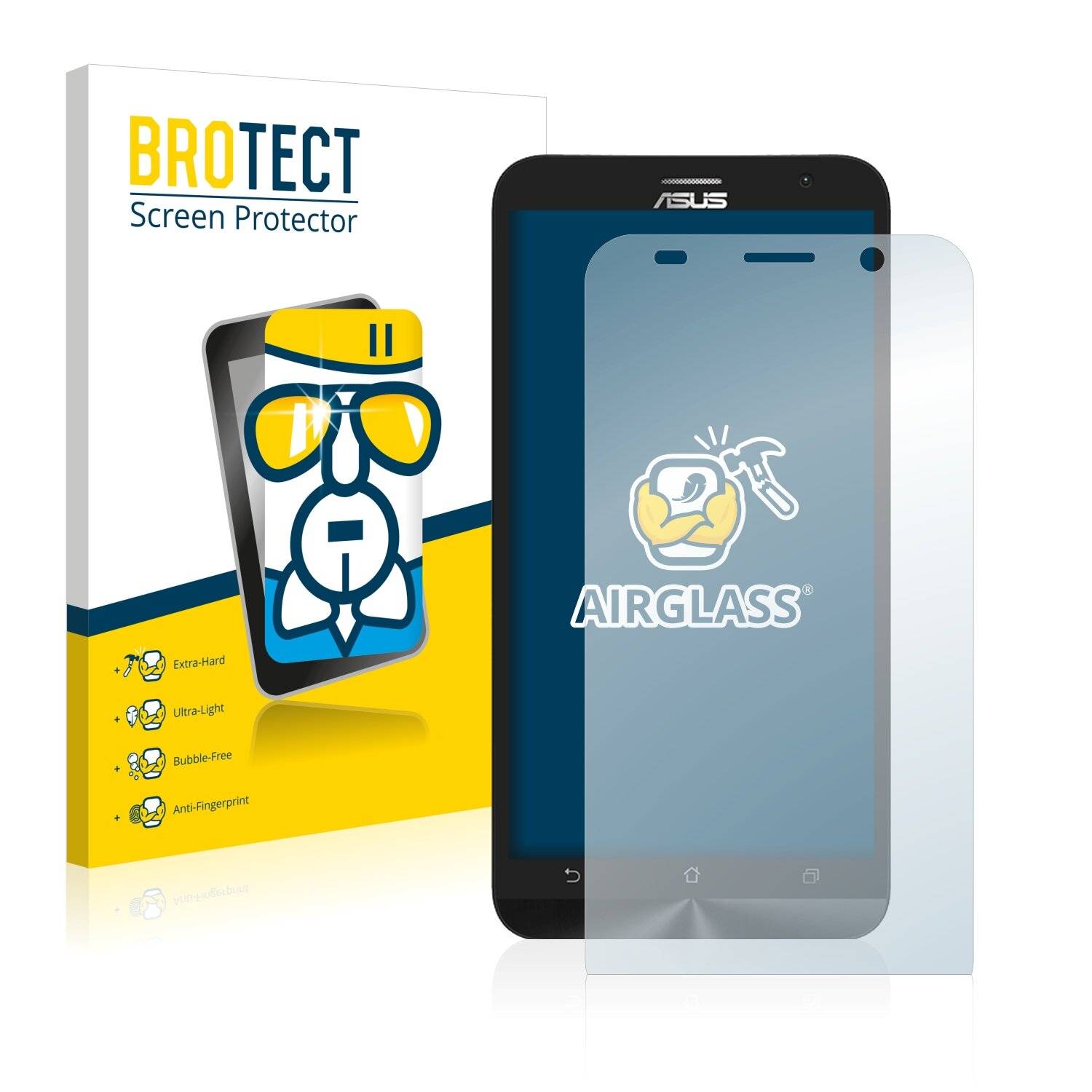 BROTECT AirGlass Schutzglas Folie für Asus ZenFone 2