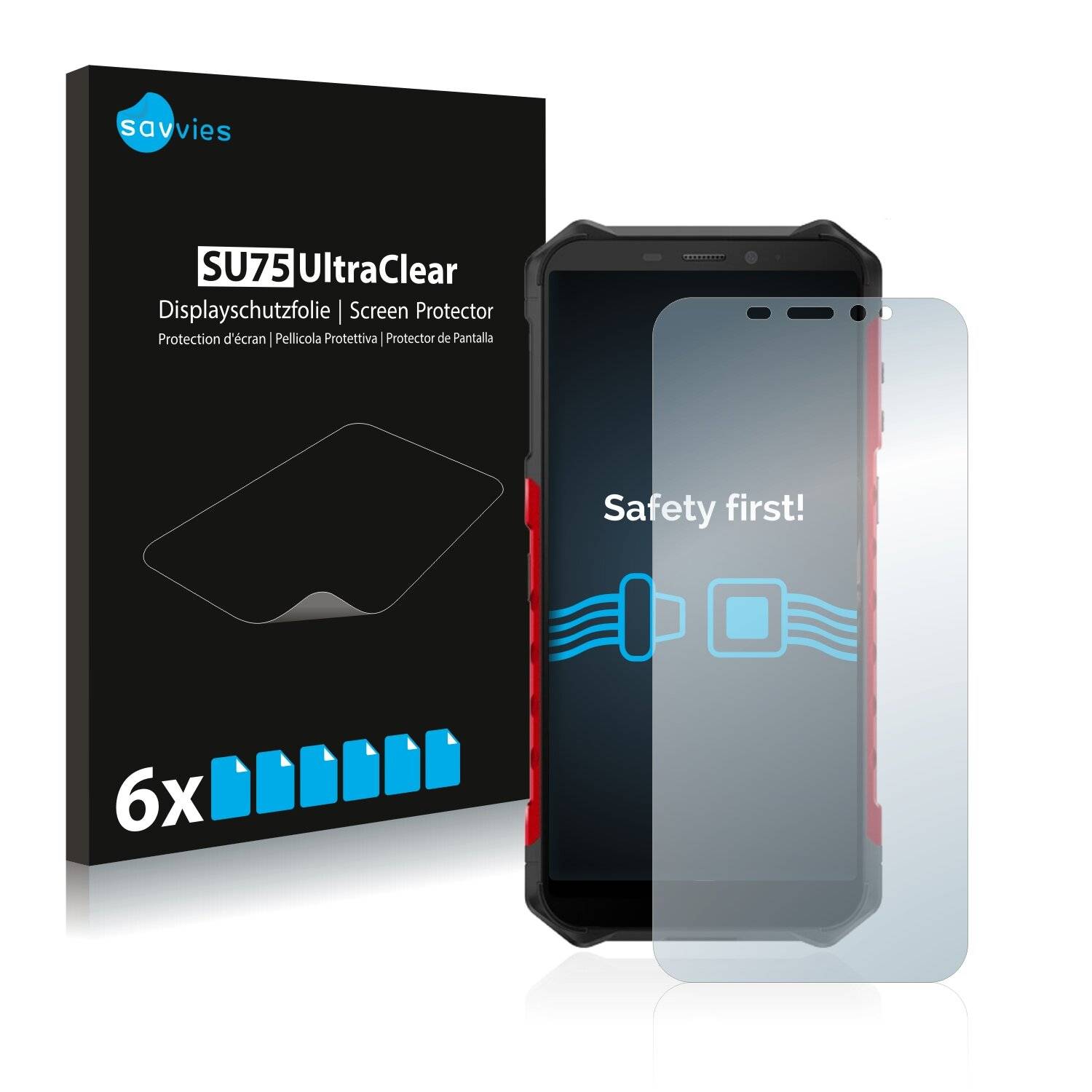 6x Savvies SU75 Displayschutzfolie für Ulefone Armor