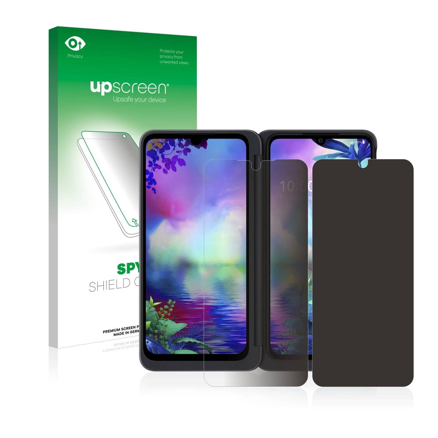 upscreen Spy Shield Clear Premium Blickschutzfolie für LG G8X