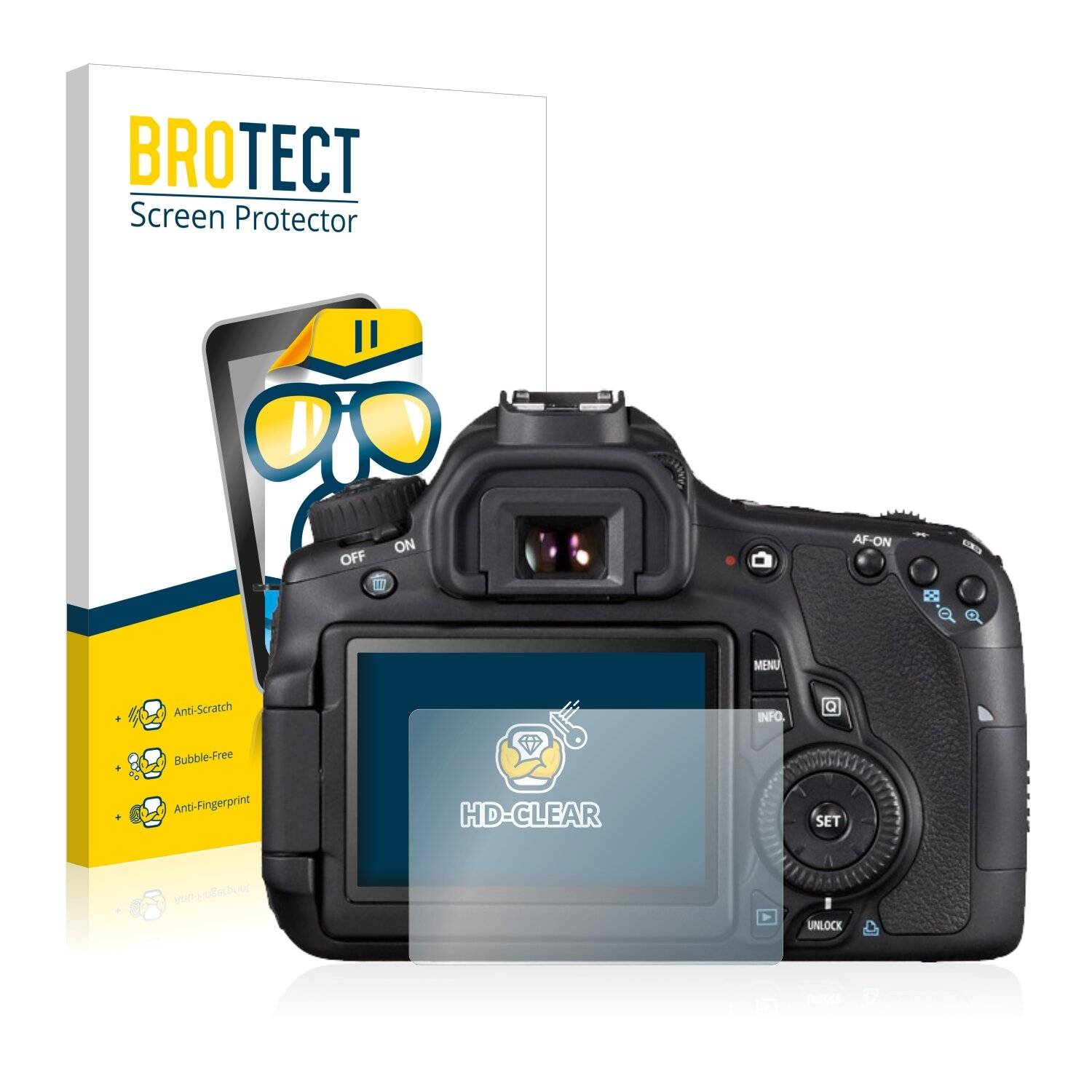 2x BROTECT HD-Clear Displayschutzfolie für Canon EOS