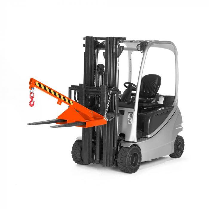 Lastarm Typ RLH 1 - Maximallänge 1390 mm - nicht teleskopierbar - Neigung 25 Grad - Traglast 1000 kg - RAL 2004 reinorange