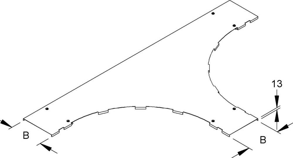 Niedax Deckel für T-Stück KLTDV 200 F
