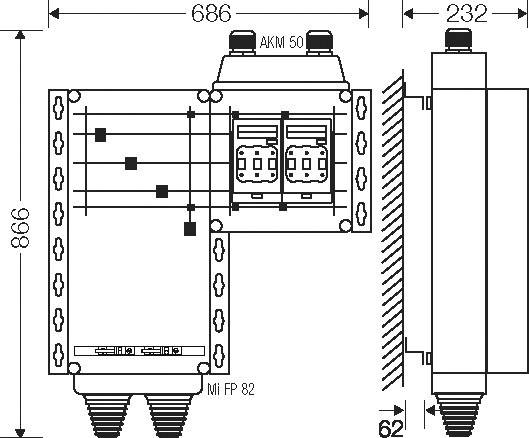 Hensel Mi-Hauptleitungsverteiler Mi HV 6152