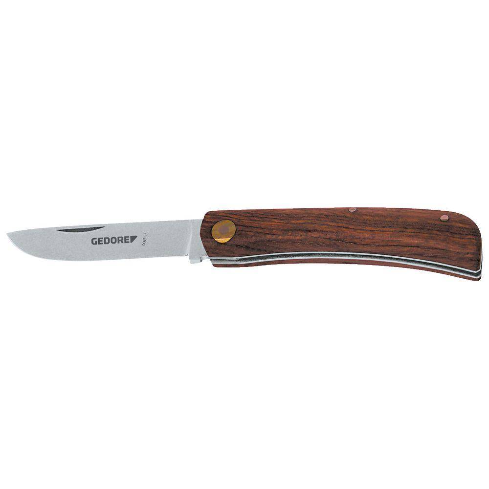 Gedore Taschenmesser - einklappbare, scharfe Klinge - Klingenlänge 100 mm
