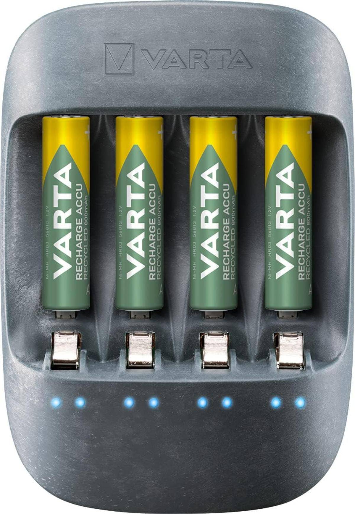 VARTA Akku Ladegerä inkl. 4X AA 2100mAh Batterieladegerät AA AAA