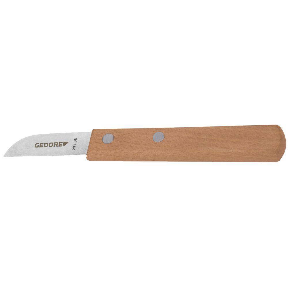 Gedore Universalmesser - mit scharfer Klinge und einem Buchenholzgriff - Klingenlänge 60 mm