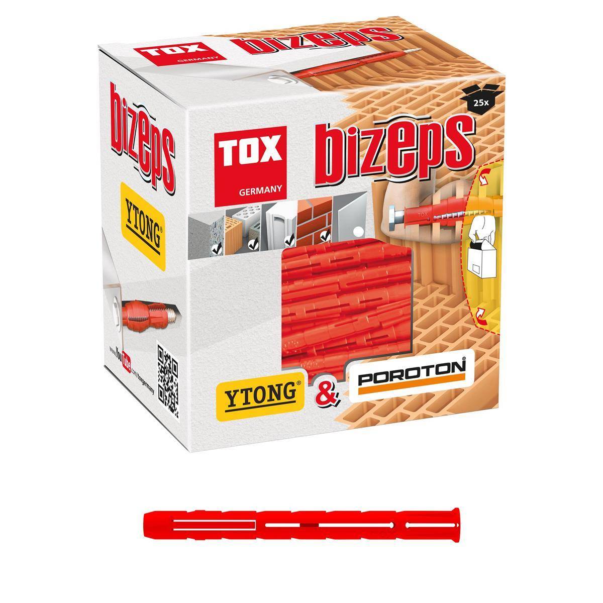 TOX Parallel-Spreizdübel Bizeps 12 x 90 mm, 25 Stück.