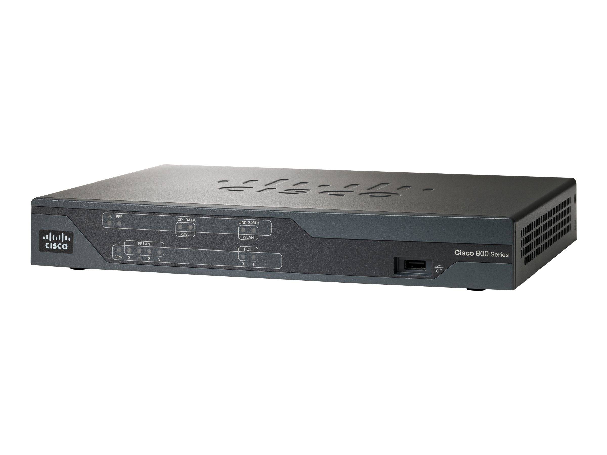 Cisco 887V - Router - ISDN/DSL - 4-Port-Switch