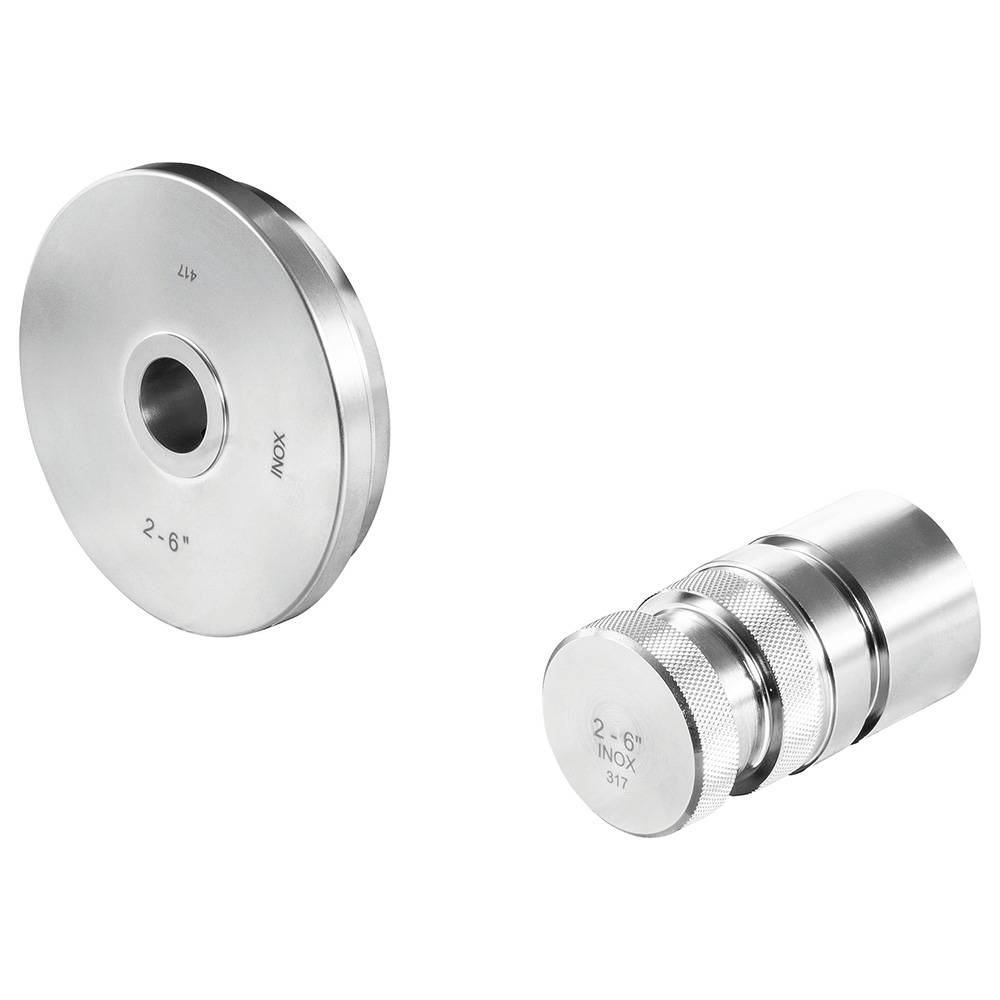 Nutrollen "REMS" - Ausführung INOX 2 bis 6 '' - für INOX-Rohre - Lieferumfang je ein Paar