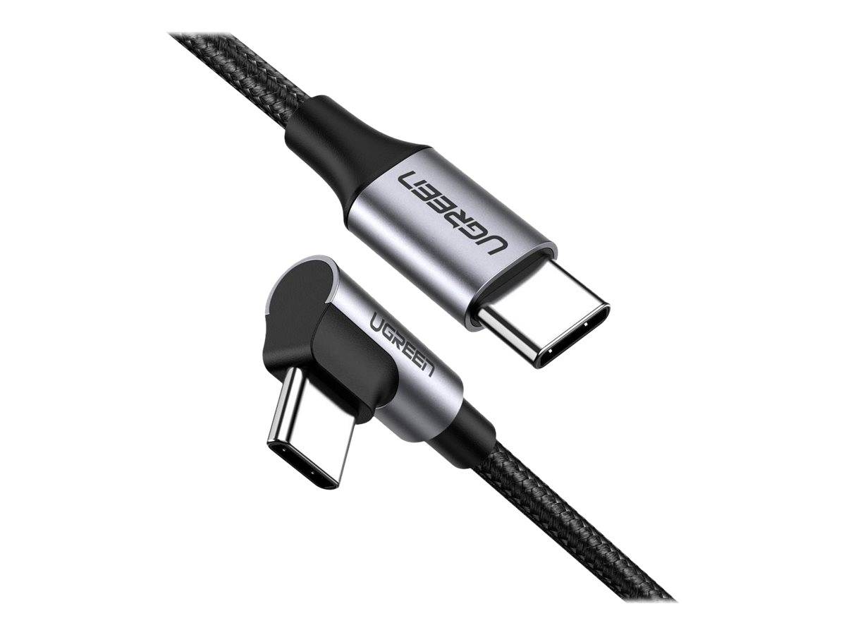 Ugreen - USB-Kabel - 24 pin USB-C (M) nach rechts abgewinkelt zu 24 pin USB-C (M)