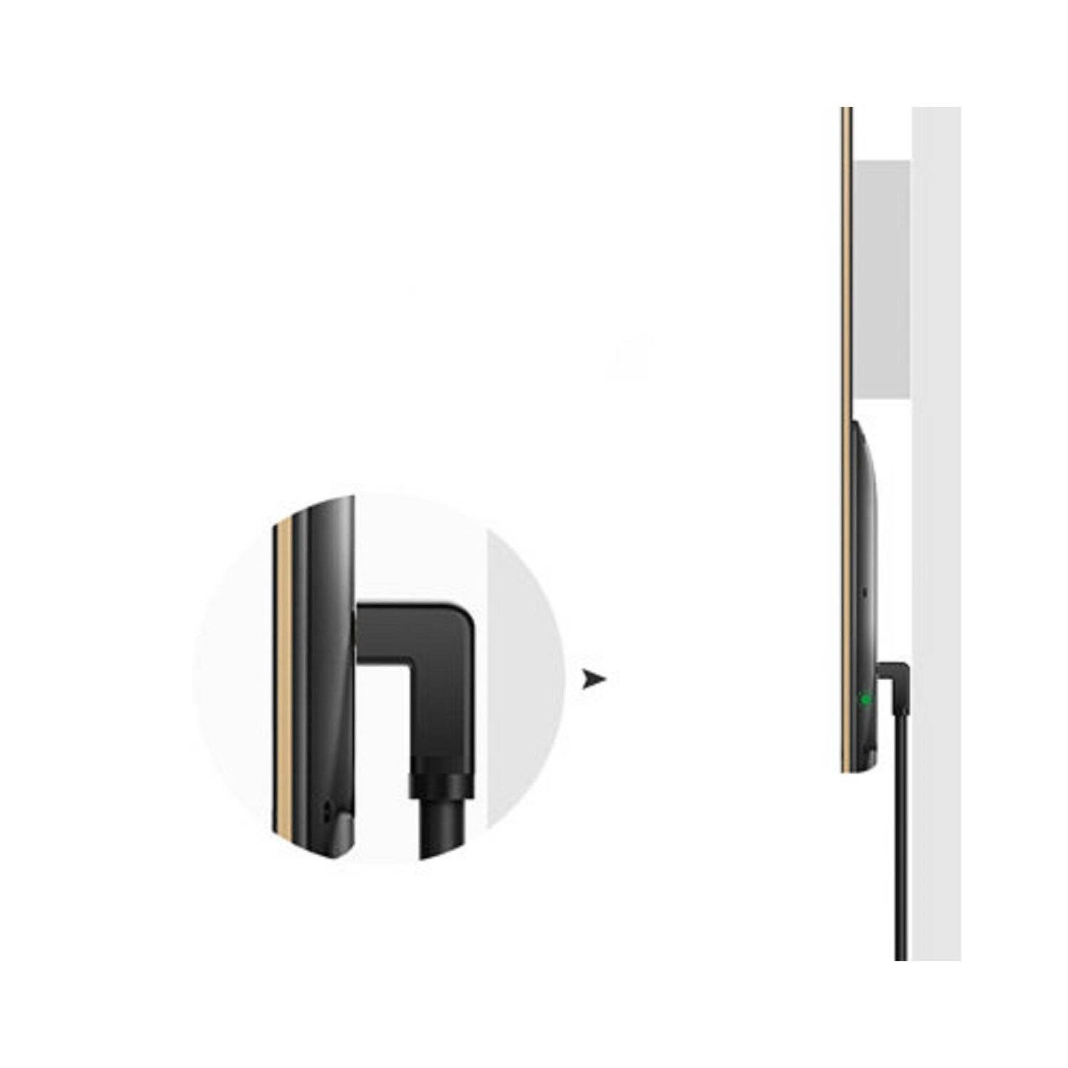 Ugreen gewinkeltes HDMI Kabel (90°) 4K schwarz 1m