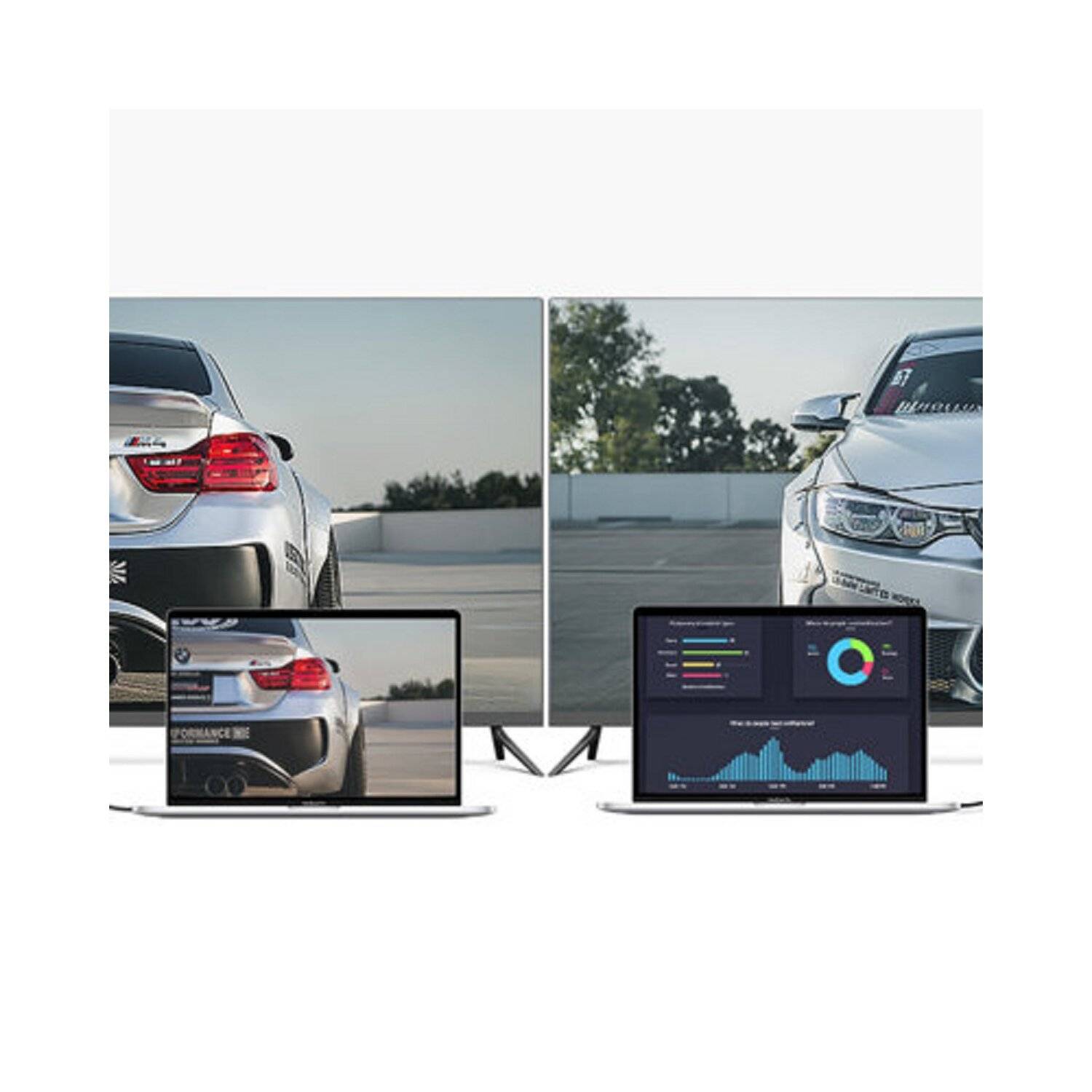 Ugreen gewinkeltes HDMI Kabel (90°) 4K schwarz 1m