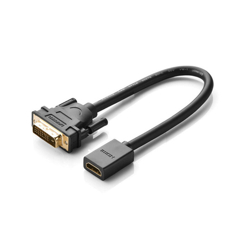 Ugreen Kabel Adapterkabel DVI (männlich) - HDMI (weiblich) 0,15m schwarz (20118)