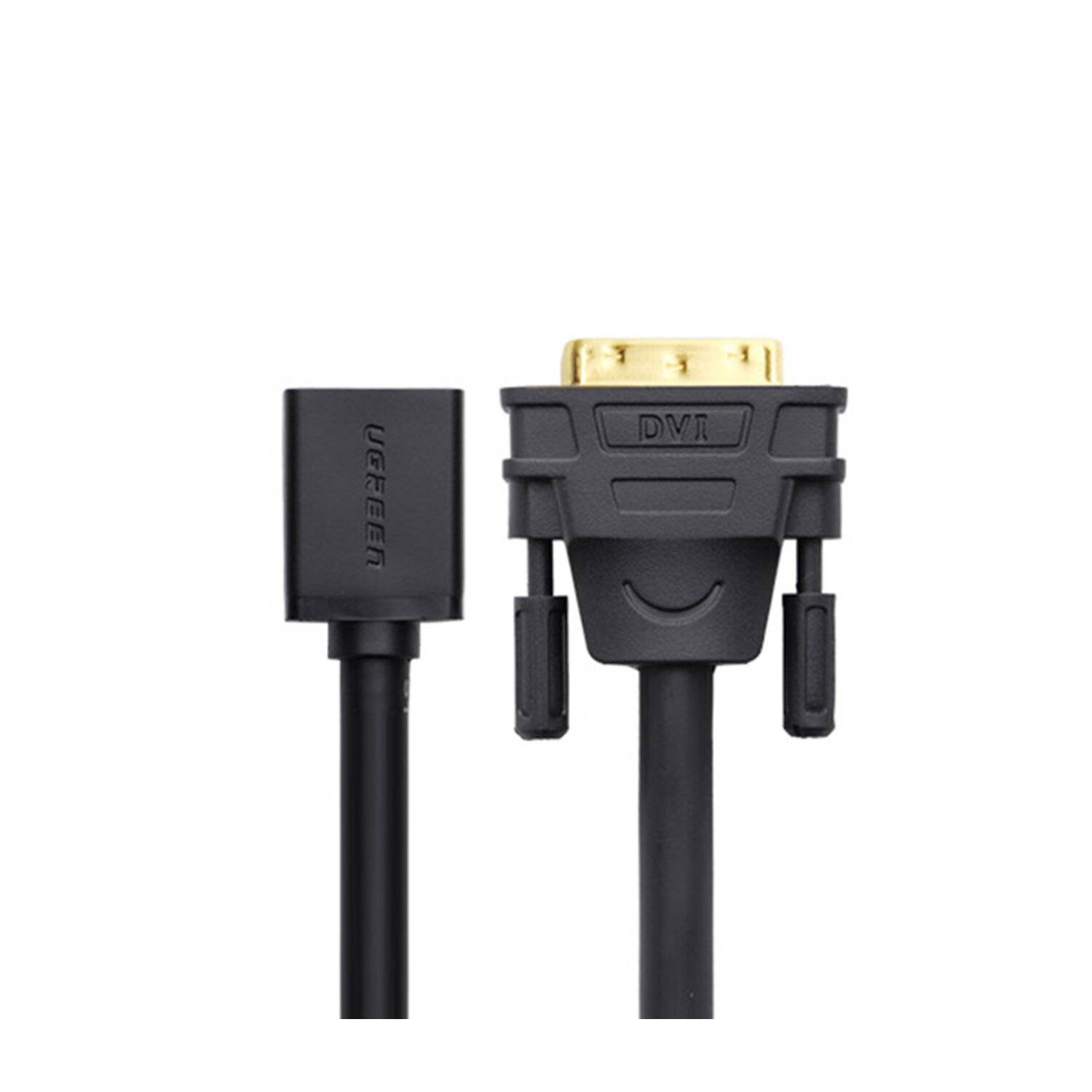 Ugreen Kabel Adapterkabel DVI (männlich) - HDMI (weiblich) 0,15m schwarz (20118)