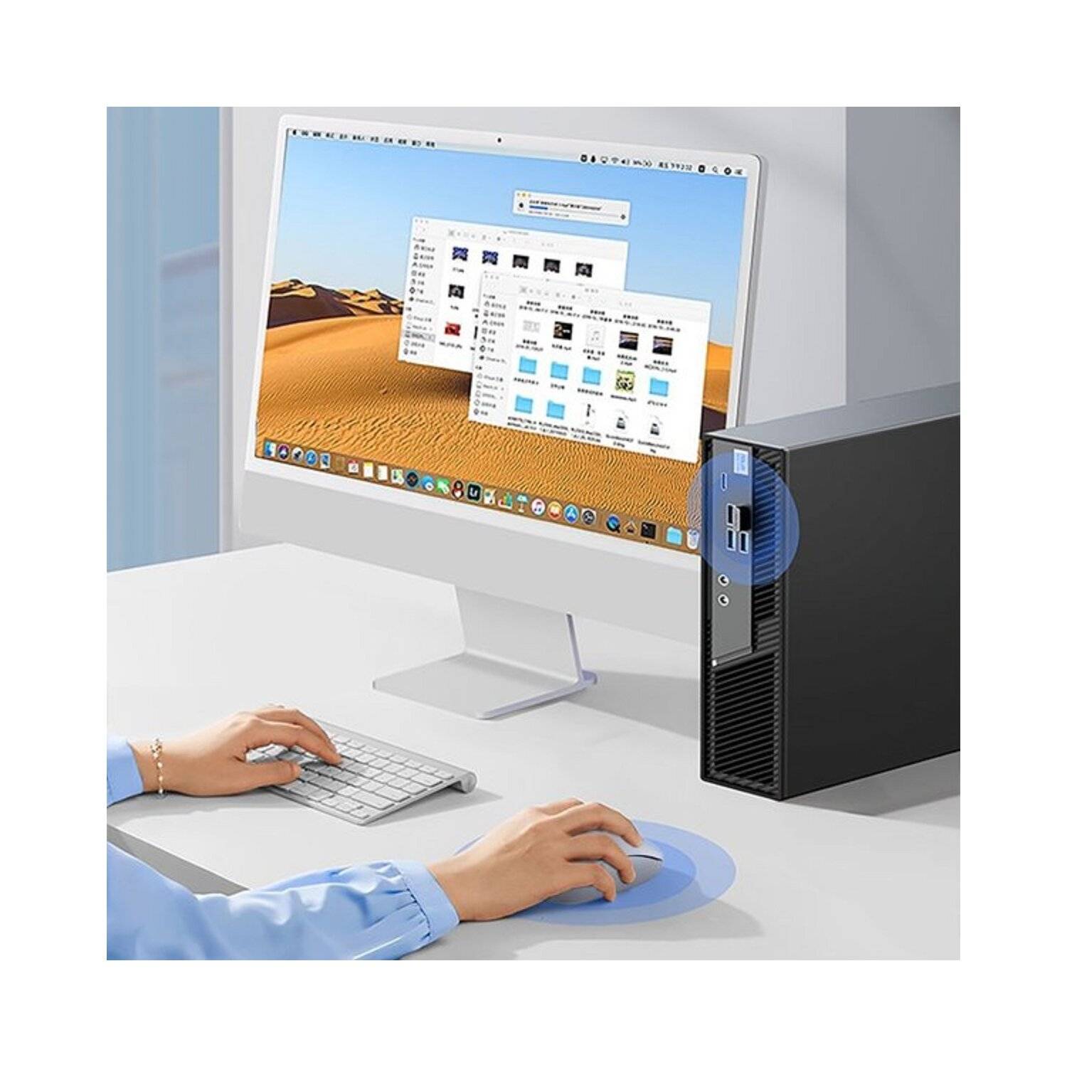 Ugreen MU105 2,4 GHz USB-Funkmaus – USB Maus Blau