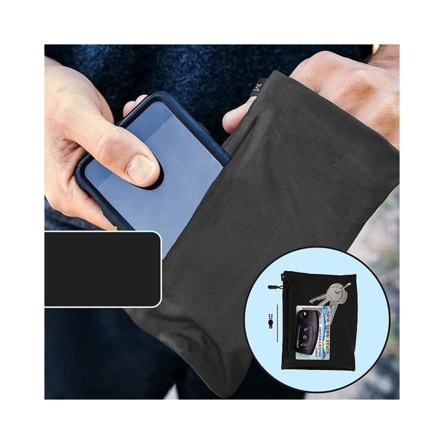 Laufarmband Handyarmband in Neon-Gelb - S