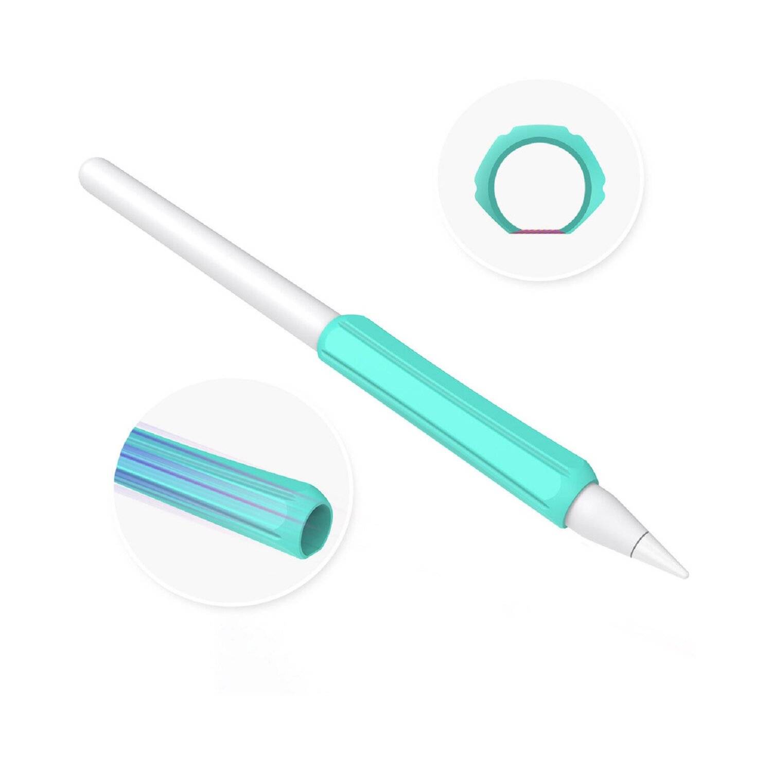 3 Stück Silikonhalter Set von Silikonhaltern für Tochpens, türkis, hellgrün, weiß