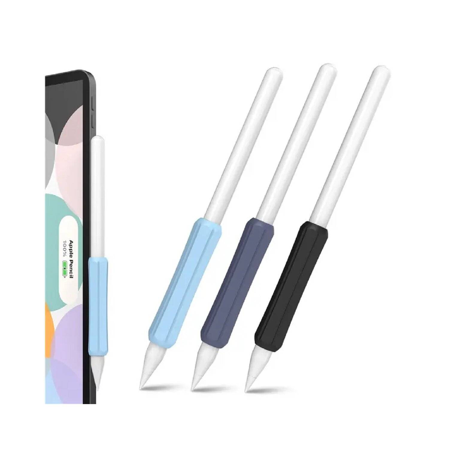 3 Stück Silikonhalter Set von Silikonhaltern für Tochpens, Hellblau, Mitternachtsblau, Schwarz