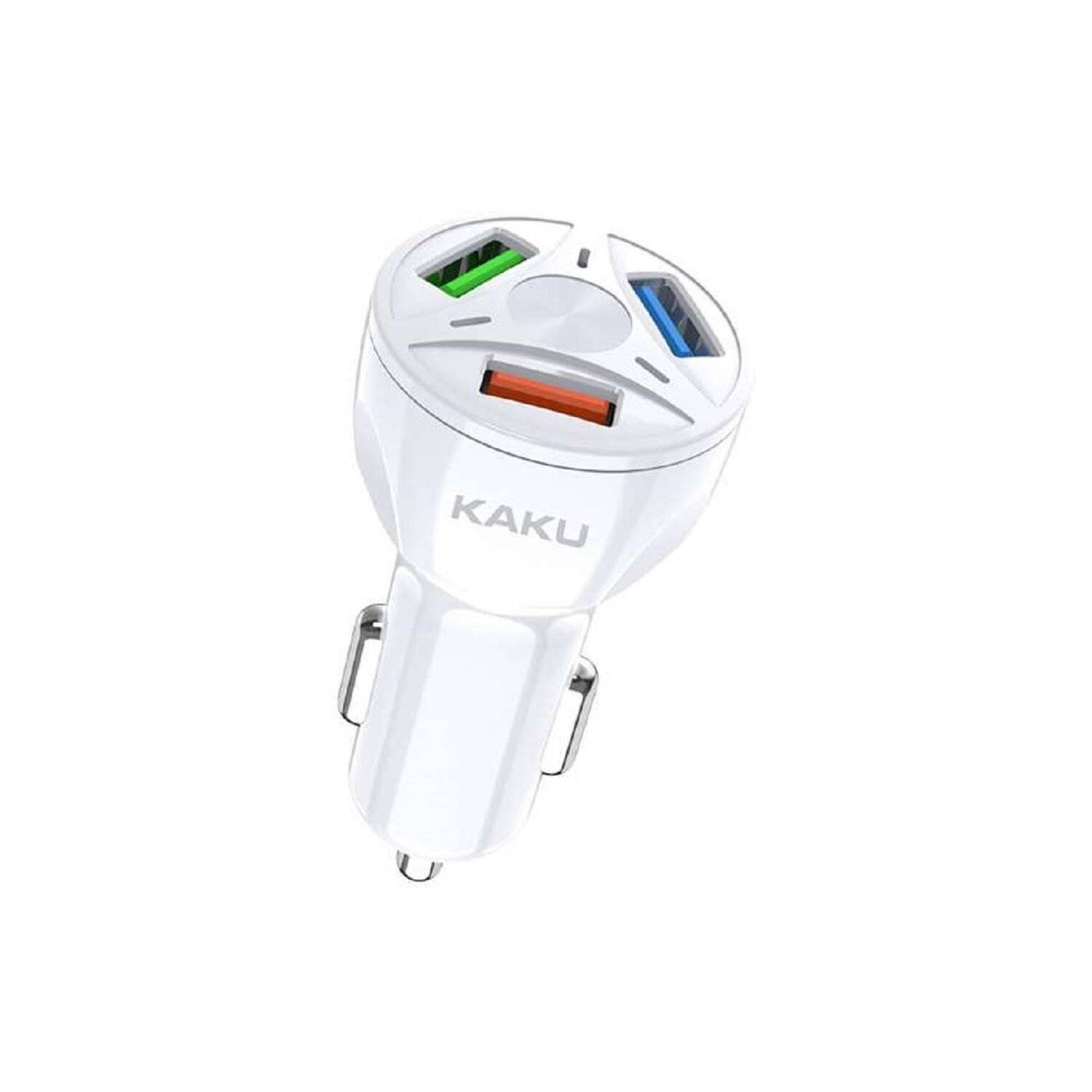 Kaku KSC-486 20W Autoladegerät KFZ-Ladegerät 4.8A 3x USB Quick Charge 3.0 Weiß