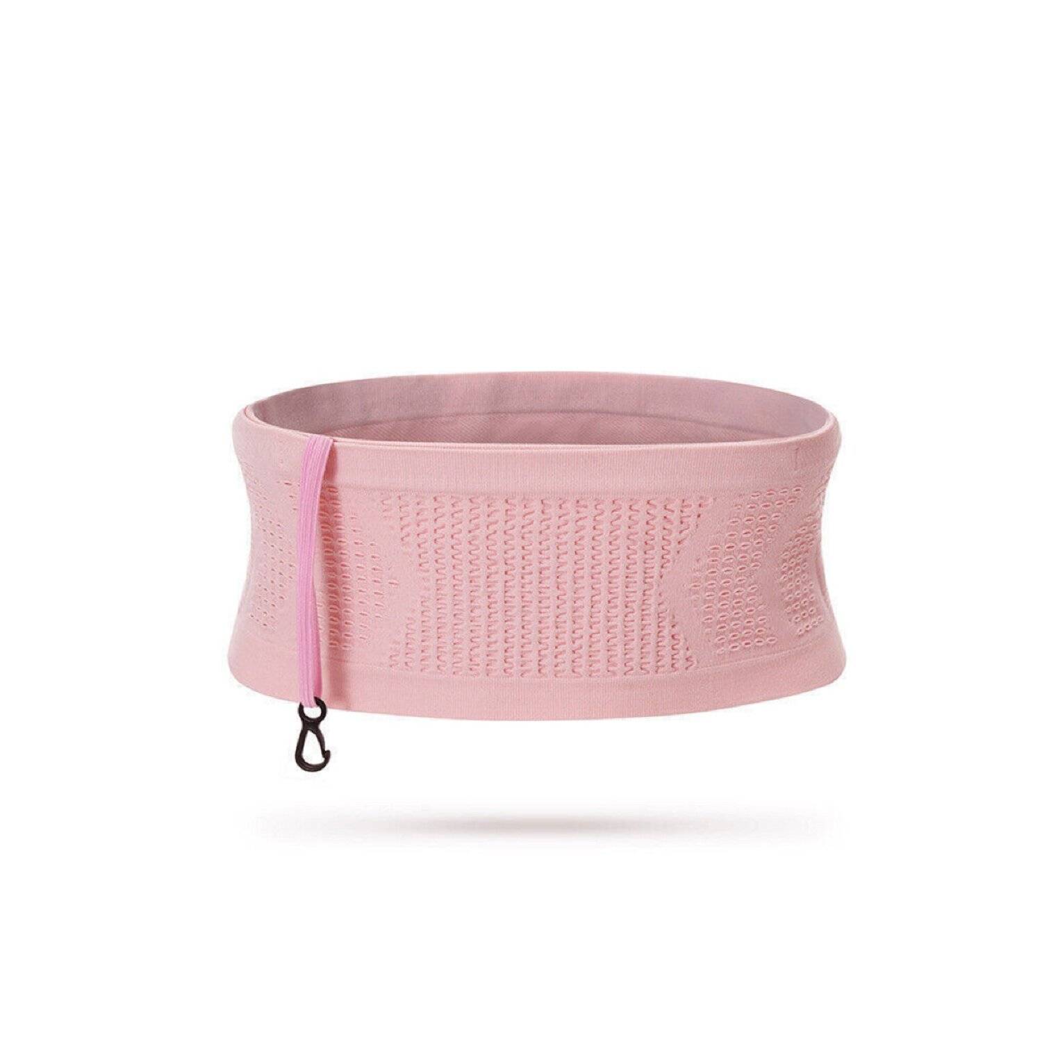 Elastisches Laufband mit innovatives Design und 360-Grad-Öffnung, Nylon Huftgürtel S Rosa