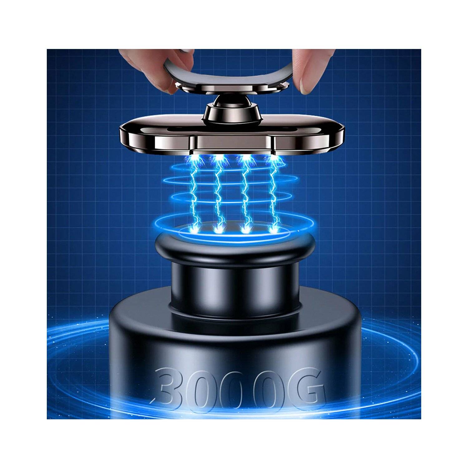 Joyroom Auto magnetische selbstklebende Handyhalterung (Armaturenbrett / Cockpit) grau