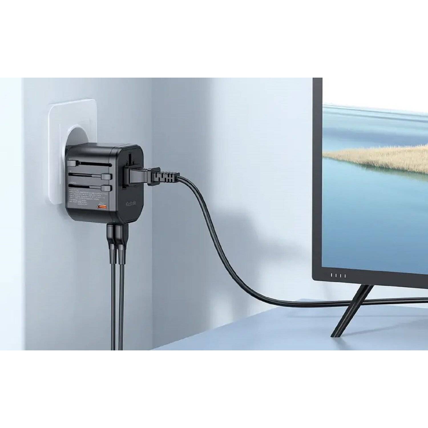 Universal-Wandladegerät Mcdodo EU/US/AU/UK CP-3471, PD 20W (schwarz)