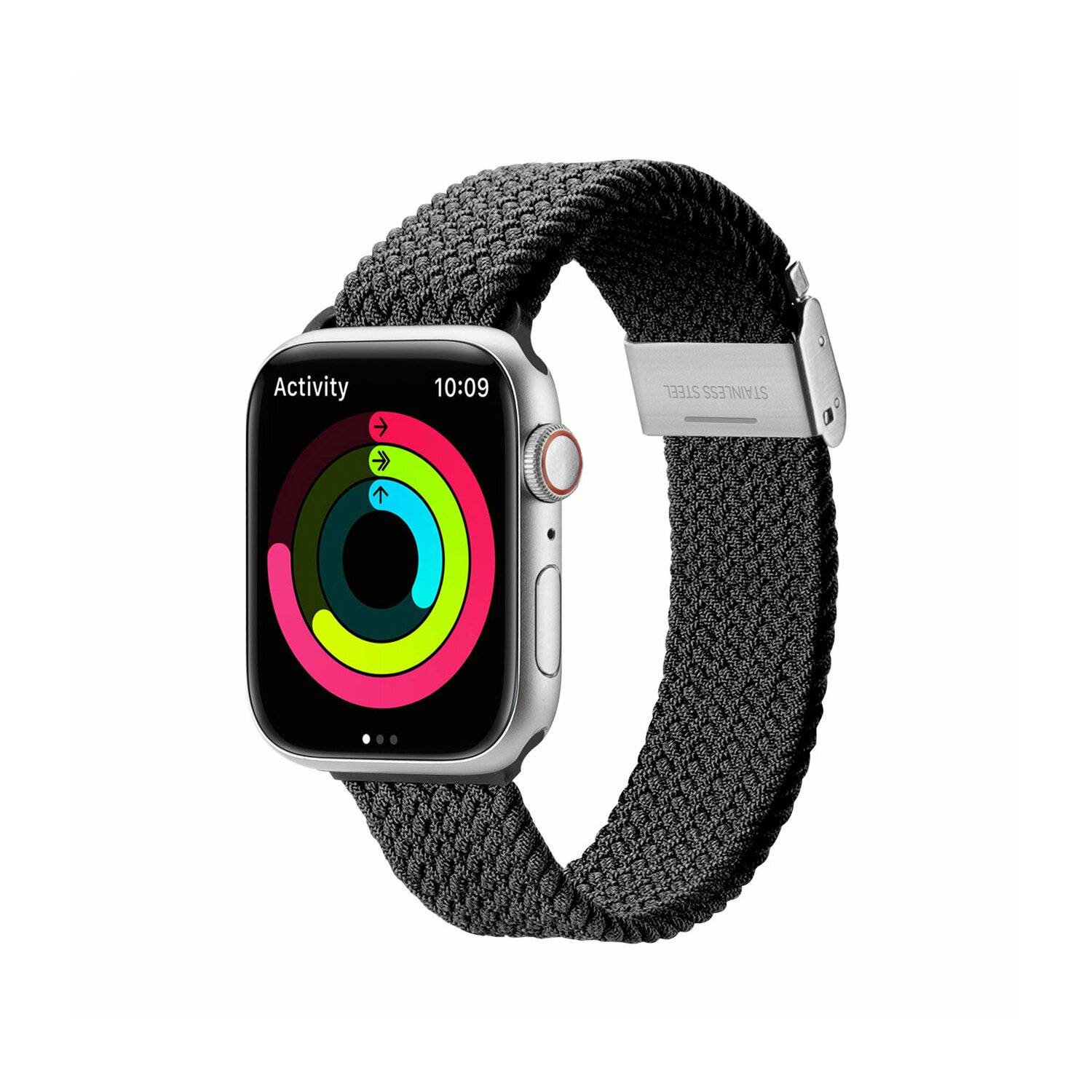 Dux Ducis Strap (Mixture II Version) Armband für Apple Watch Ultra, SE, 8, 7, 6, 5, 4, 3, 2, 1 Schwarz 42/44/45 mm
