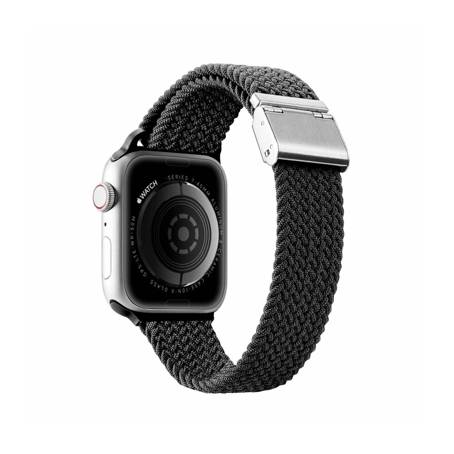 Dux Ducis Strap (Mixture II Version) Armband für Apple Watch Ultra, SE, 8, 7, 6, 5, 4, 3, 2, 1 Schwarz 42/44/45 mm