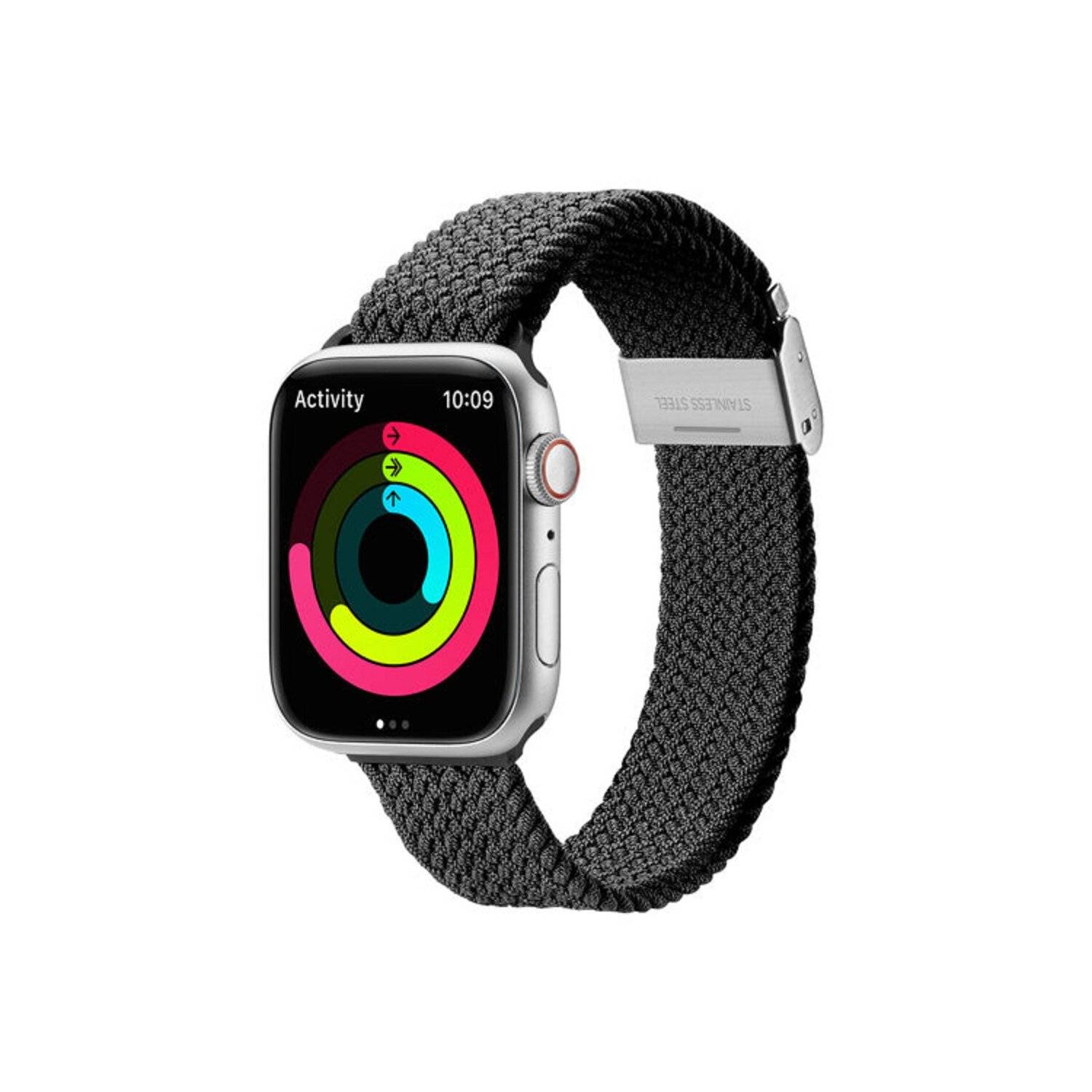 Dux Ducis Strap (Mixture II Version) Armband für Apple Watch Ultra, SE, 8, 7, 6, 5, 4, 3, 2, 1 Schwarz 38/40/41 mm
