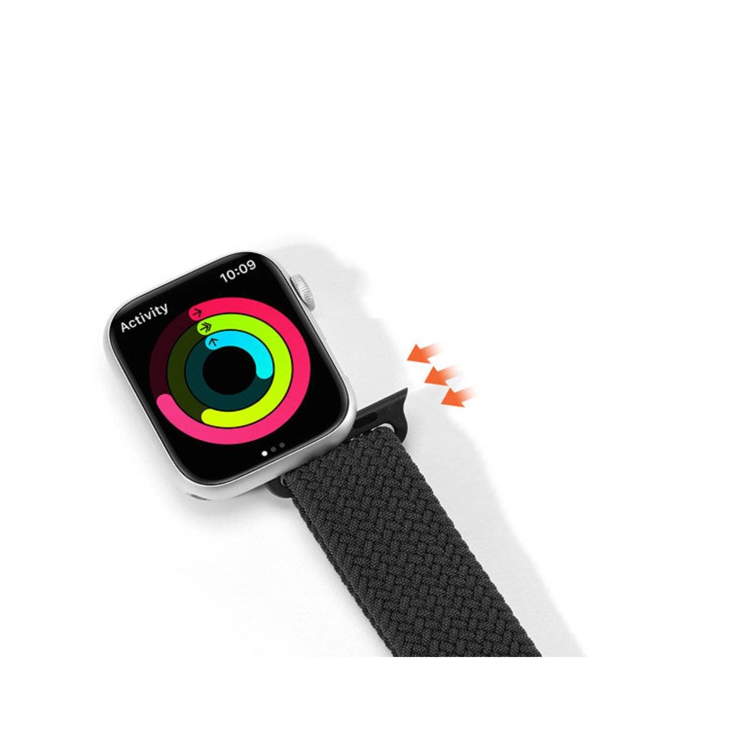 Dux Ducis Strap (Mixture II Version) Armband für Apple Watch Ultra, SE, 8, 7, 6, 5, 4, 3, 2, 1 Schwarz 38/40/41 mm