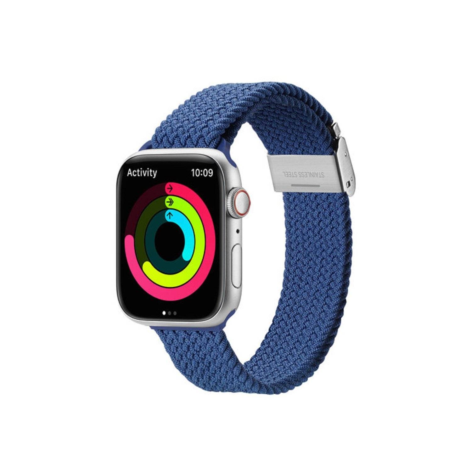 Dux Ducis Strap (Mixture II Version) Armband für Apple Watch Ultra, SE, 8, 7, 6, 5, 4, 3, 2, 1 Dunkelblau 42/44/45 mm