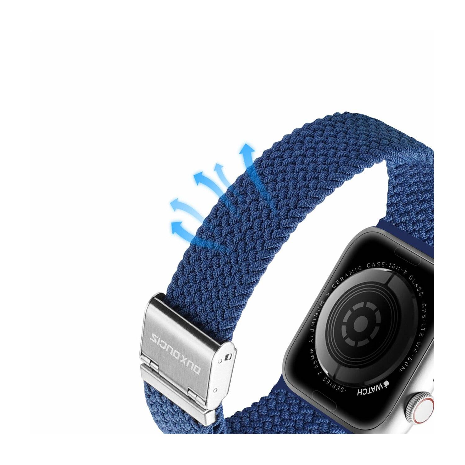 Dux Ducis Strap (Mixture II Version) Armband für Apple Watch Ultra, SE, 8, 7, 6, 5, 4, 3, 2, 1 Dunkelblau 42/44/45 mm