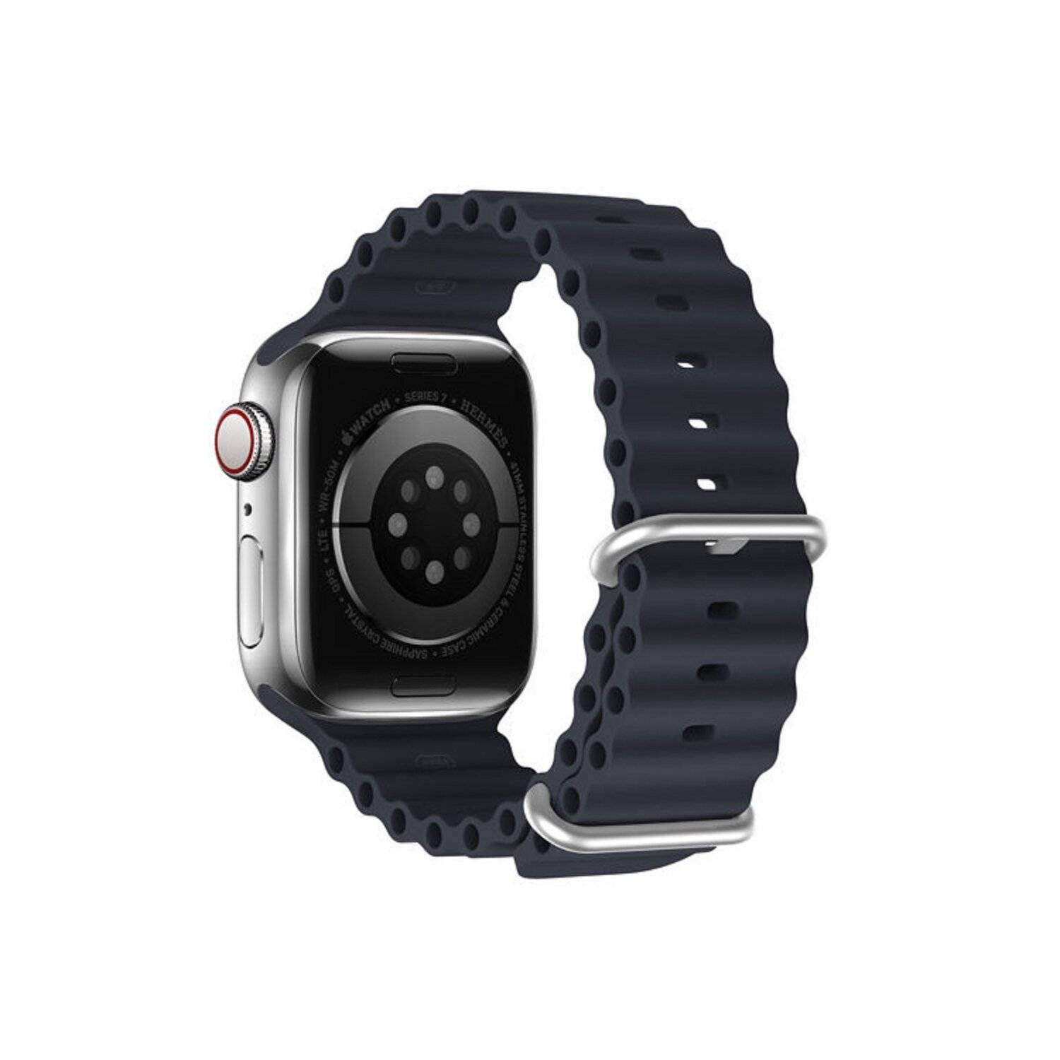 Dux Ducis Strap Watch 8 / 7 / 6 / 5 / 4 / 3 / 2 / SE Silikonband Armband Schwarz 42/44/45 mm