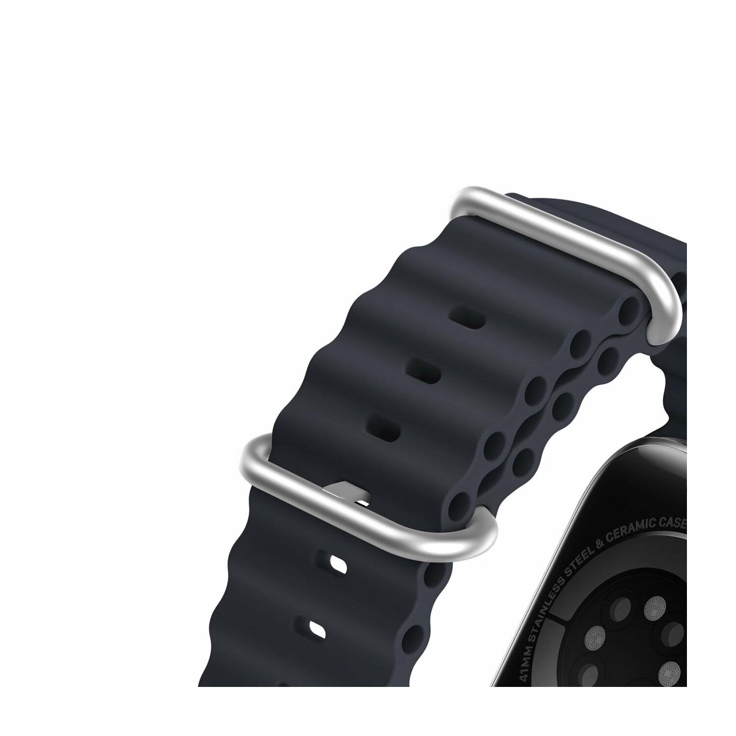 Dux Ducis Strap Watch 8 / 7 / 6 / 5 / 4 / 3 / 2 / SE Silikonband Armband Schwarz 42/44/45 mm