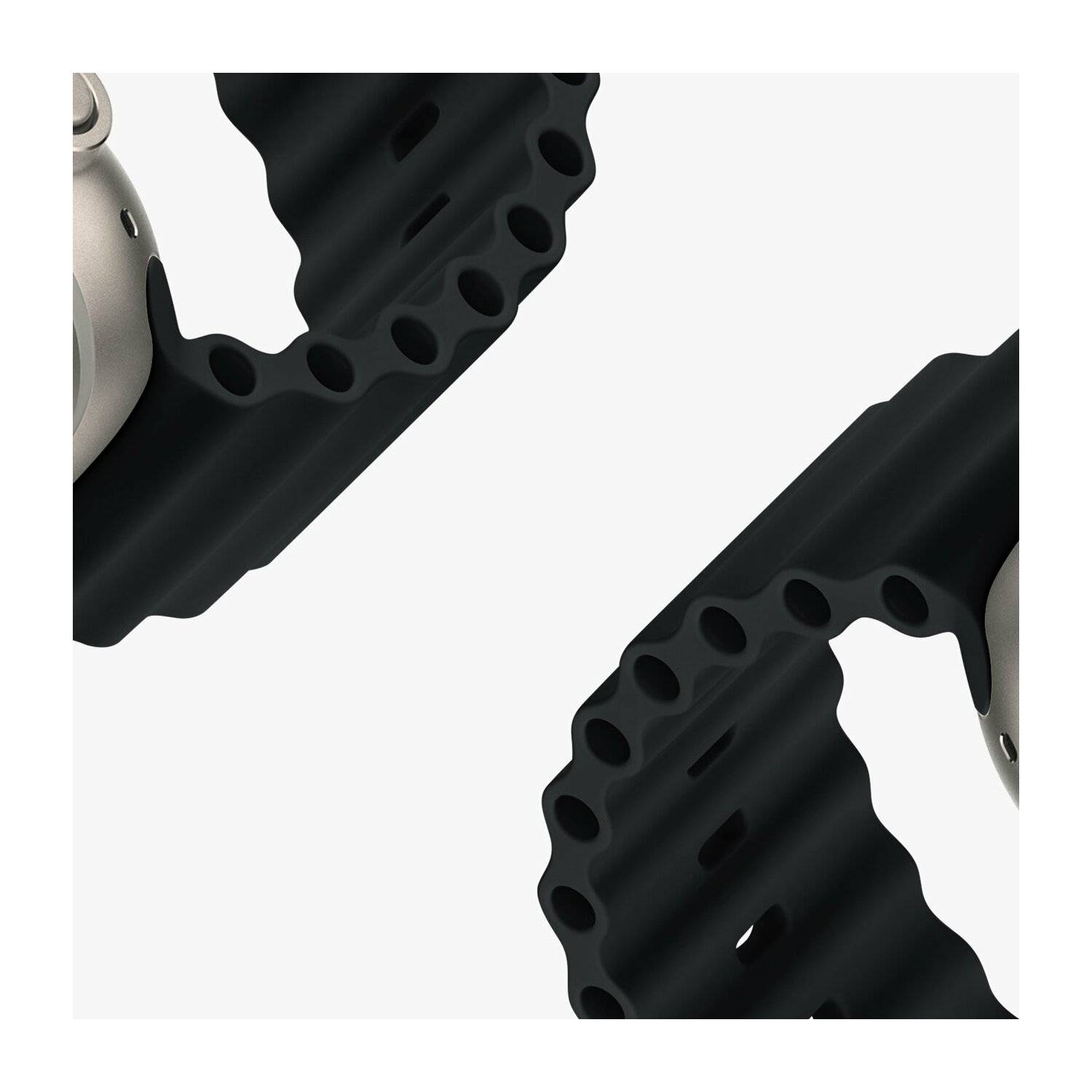 Dux Ducis Strap Watch 8 / 7 / 6 / 5 / 4 / 3 / 2 / SE Silikonband Armband Schwarz 42/44/45 mm