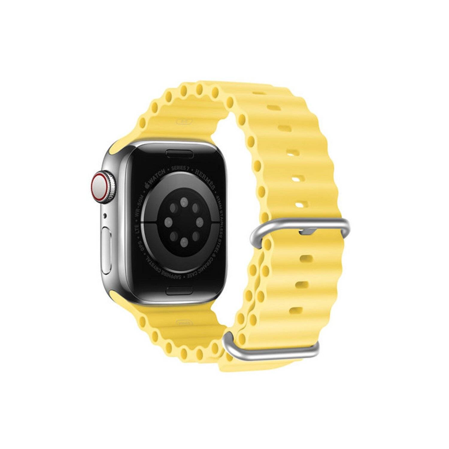 Dux Ducis Strap Watch 8 / 7 / 6 / 5 / 4 / 3 / 2 / SE Silikonband Armband Gelb 42/44/45 mm