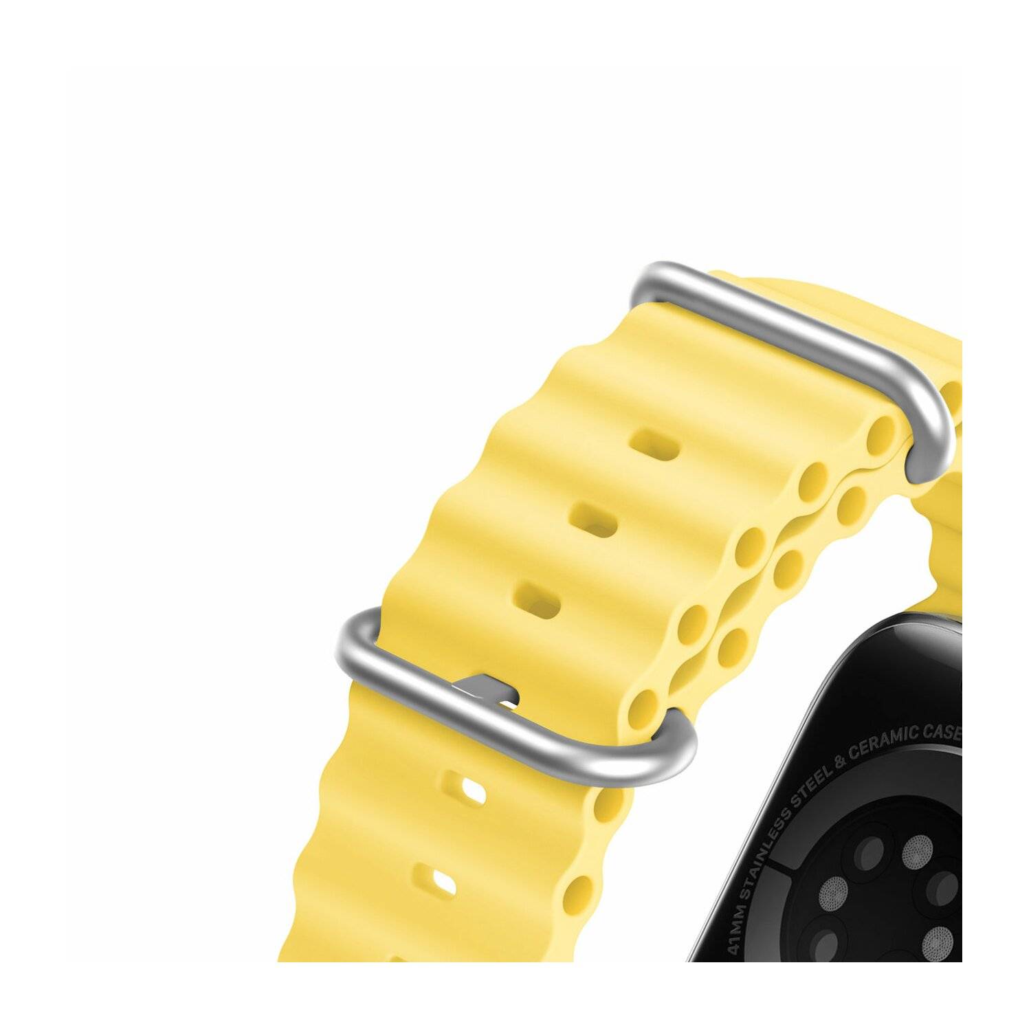 Dux Ducis Strap Watch 8 / 7 / 6 / 5 / 4 / 3 / 2 / SE Silikonband Armband Gelb 42/44/45 mm