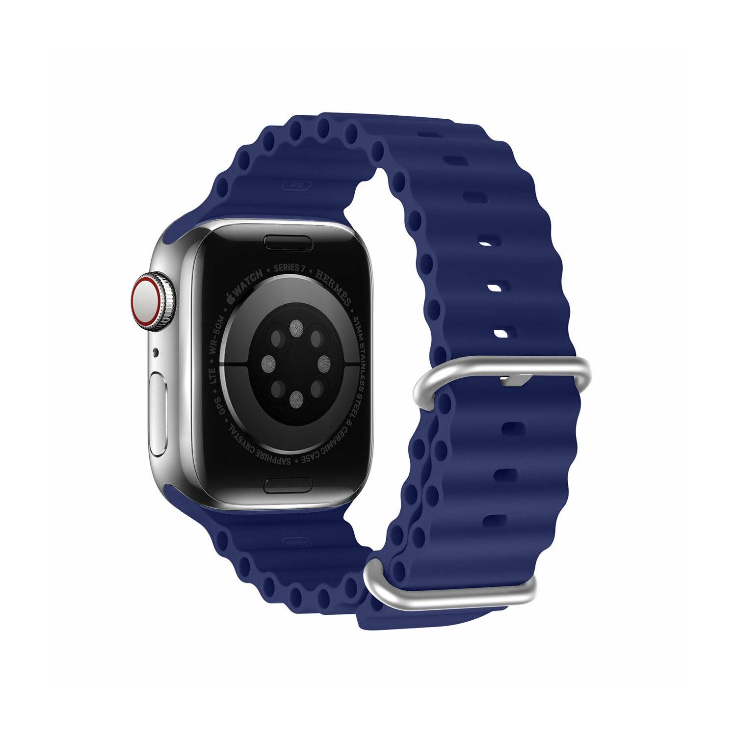 Dux Ducis Strap Watch 8 / 7 / 6 / 5 / 4 / 3 / 2 / SE Silikonband Armband Dunkelblau 42/44/45 mm