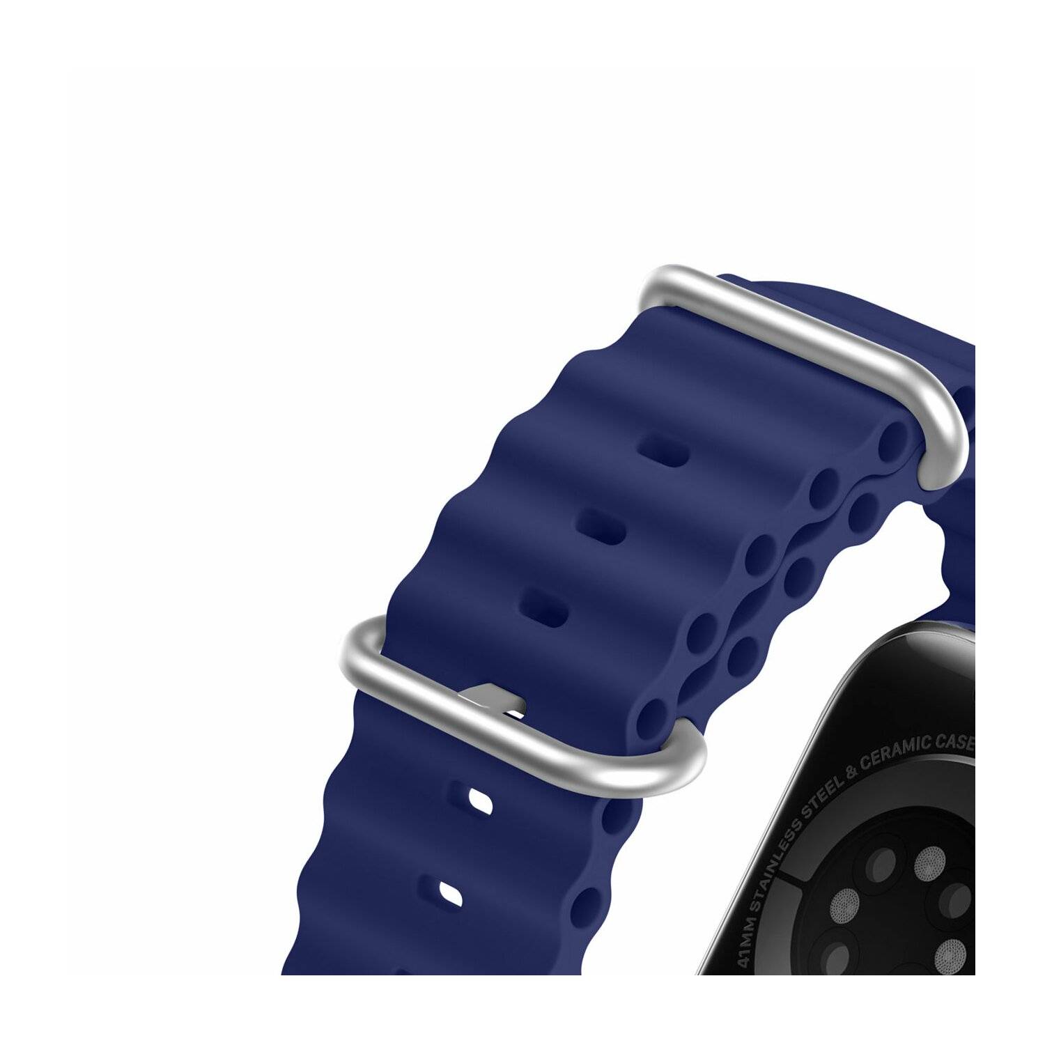 Dux Ducis Strap Watch 8 / 7 / 6 / 5 / 4 / 3 / 2 / SE Silikonband Armband Dunkelblau 42/44/45 mm