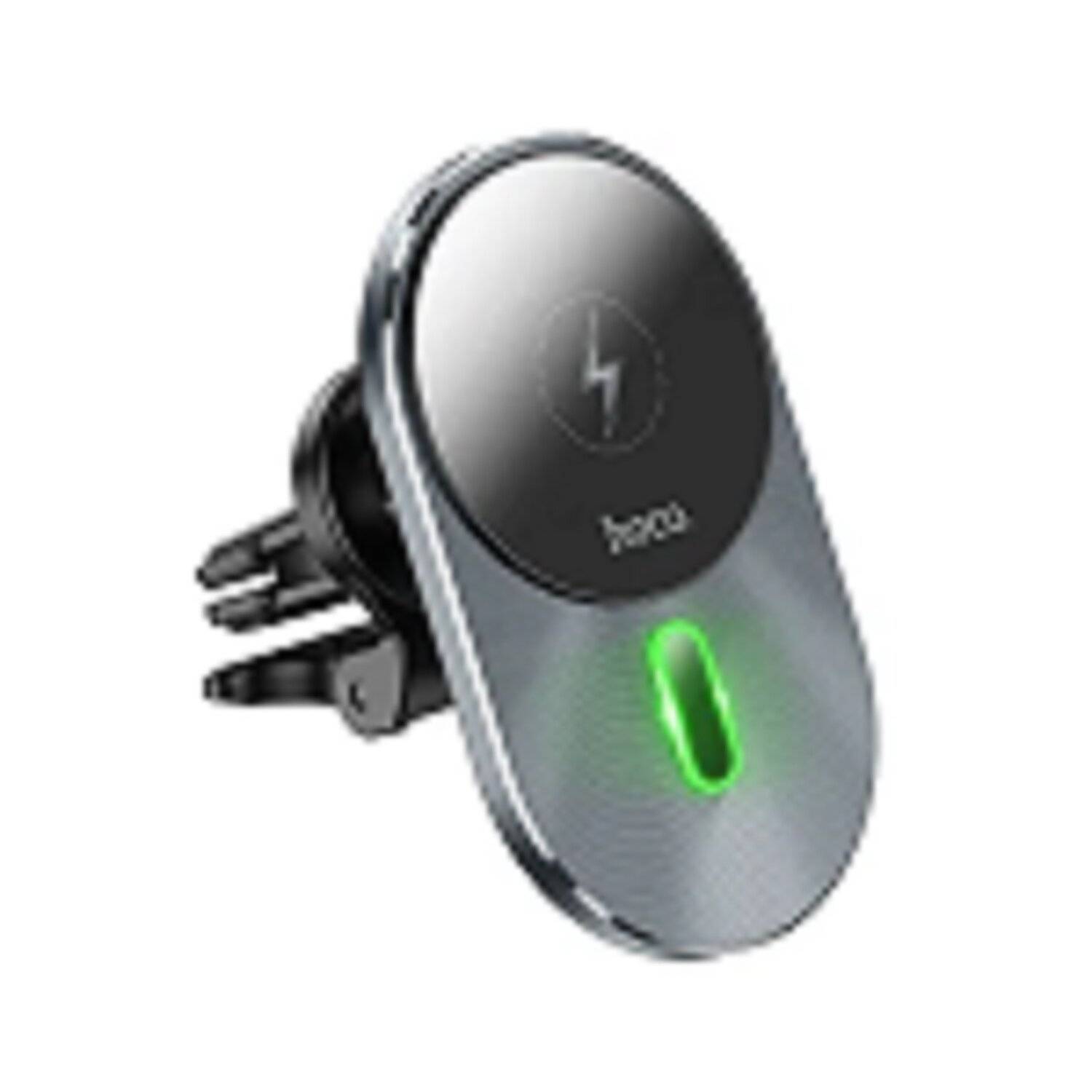 HOCO Grille-Autohalterung mit induktiver Aufladung, kompatibel mit MagSafe 15 W CA91, Grau