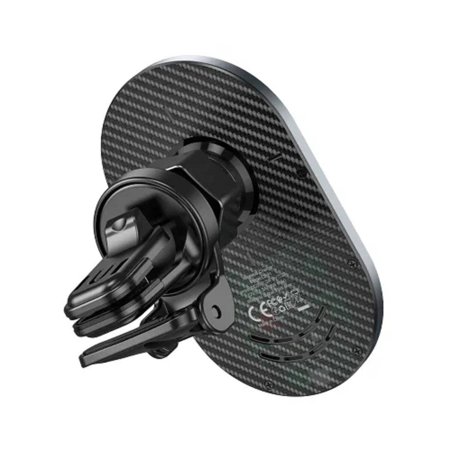 HOCO Grille-Autohalterung mit induktiver Aufladung, kompatibel mit MagSafe 15 W CA91, Grau