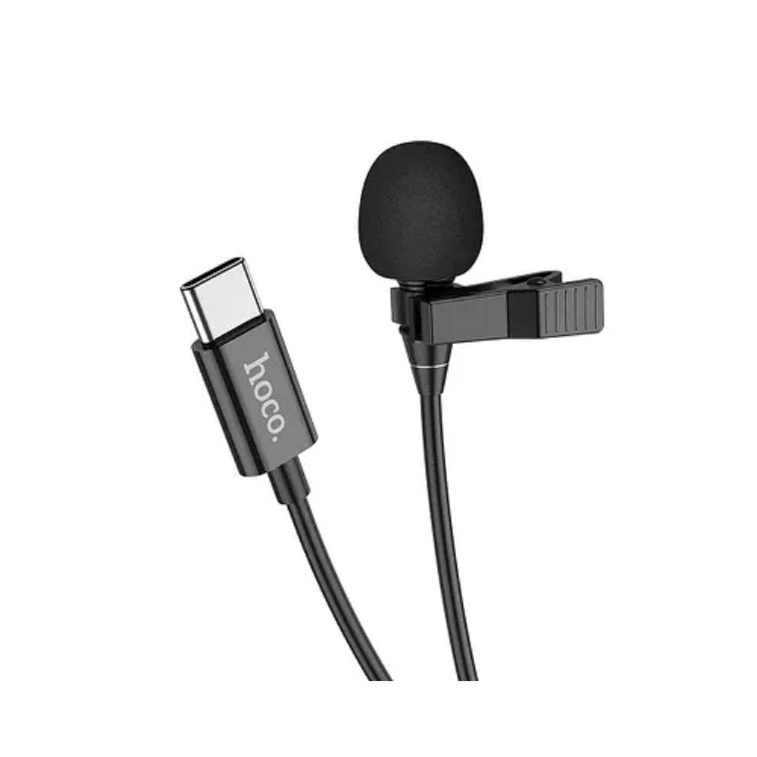 HOCO Telefonmikrofon L 14 in Schwarz USB -C